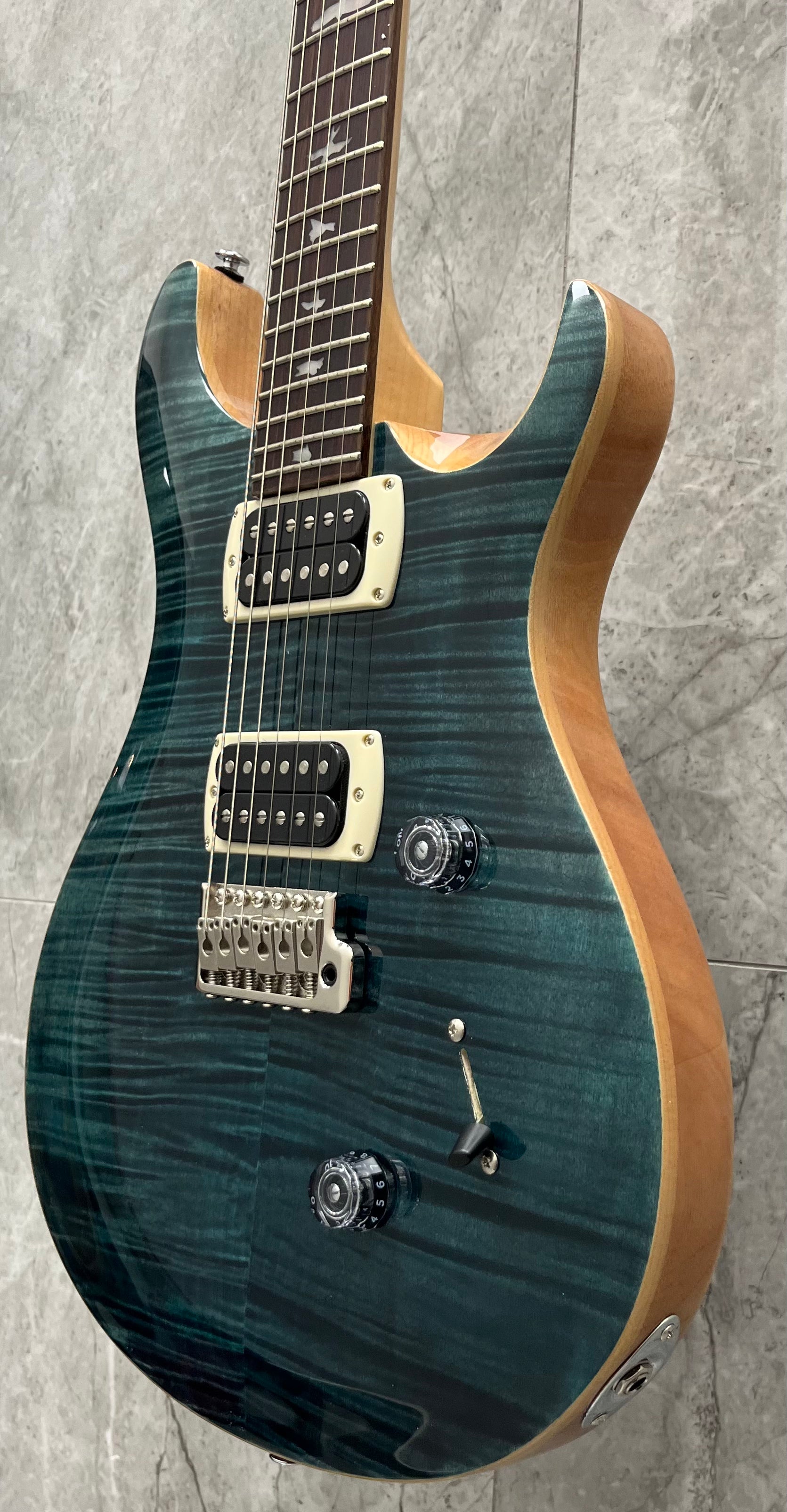 PRS Guitars SE Custom 24 Electric Guitar with Gig Bag - Slate Blue 115977::SB SERIAL NUMBER CTIH043193 - 7 LBS 11 OZ