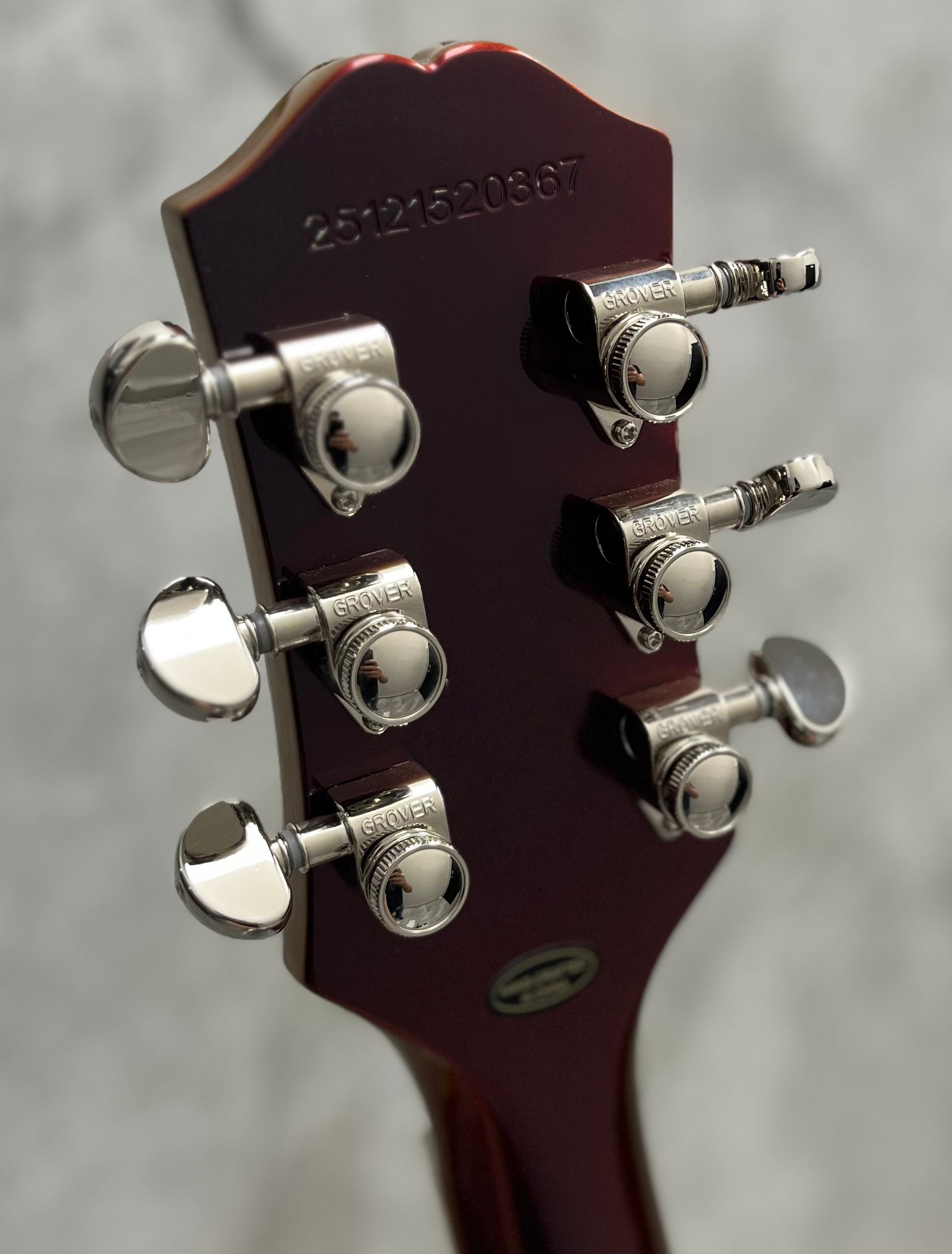 Epiphone Futura RD Custom W/ Stainless Steel Frets and Gig Bag Midnight Ember Shift EIFRDCMESNH SERIAL NUMBER 25121520367 - 8 LBS 12 OZ