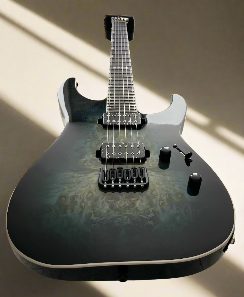 ESP MADE IN JAPAN E-II M-II HT MERCURY BLUE BURST EII MII W/ HARD SHELL CASE EIIMIIHTBMMBLUB SERIAL NUMBER ES6091243 - 8.2LBS