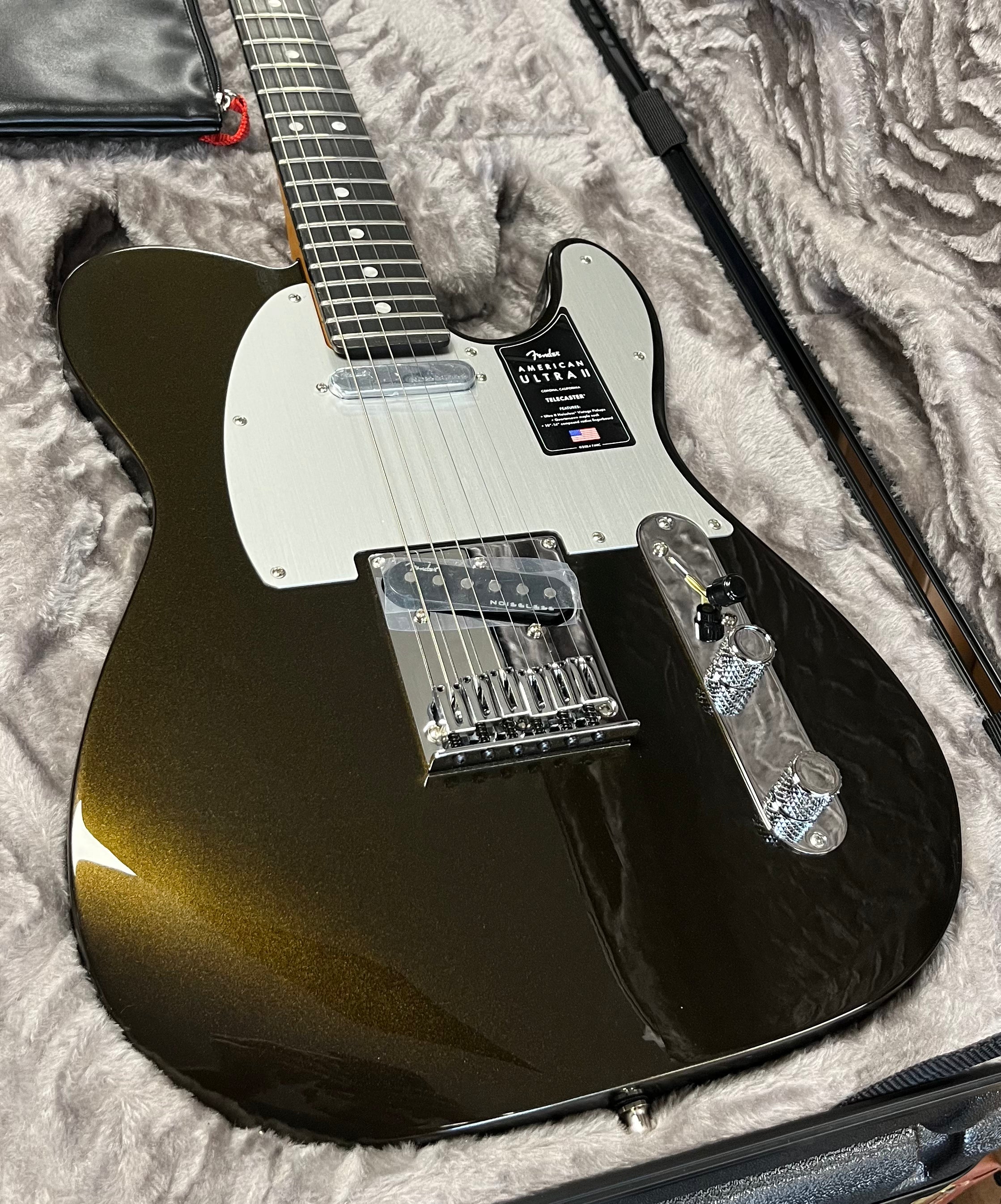 Fender American Ultra II Telecaster Ebony Fingerboard, Texas Tea 0119171790 SERIAL NUMBER US24062037 - 7 LBS 11 OZ