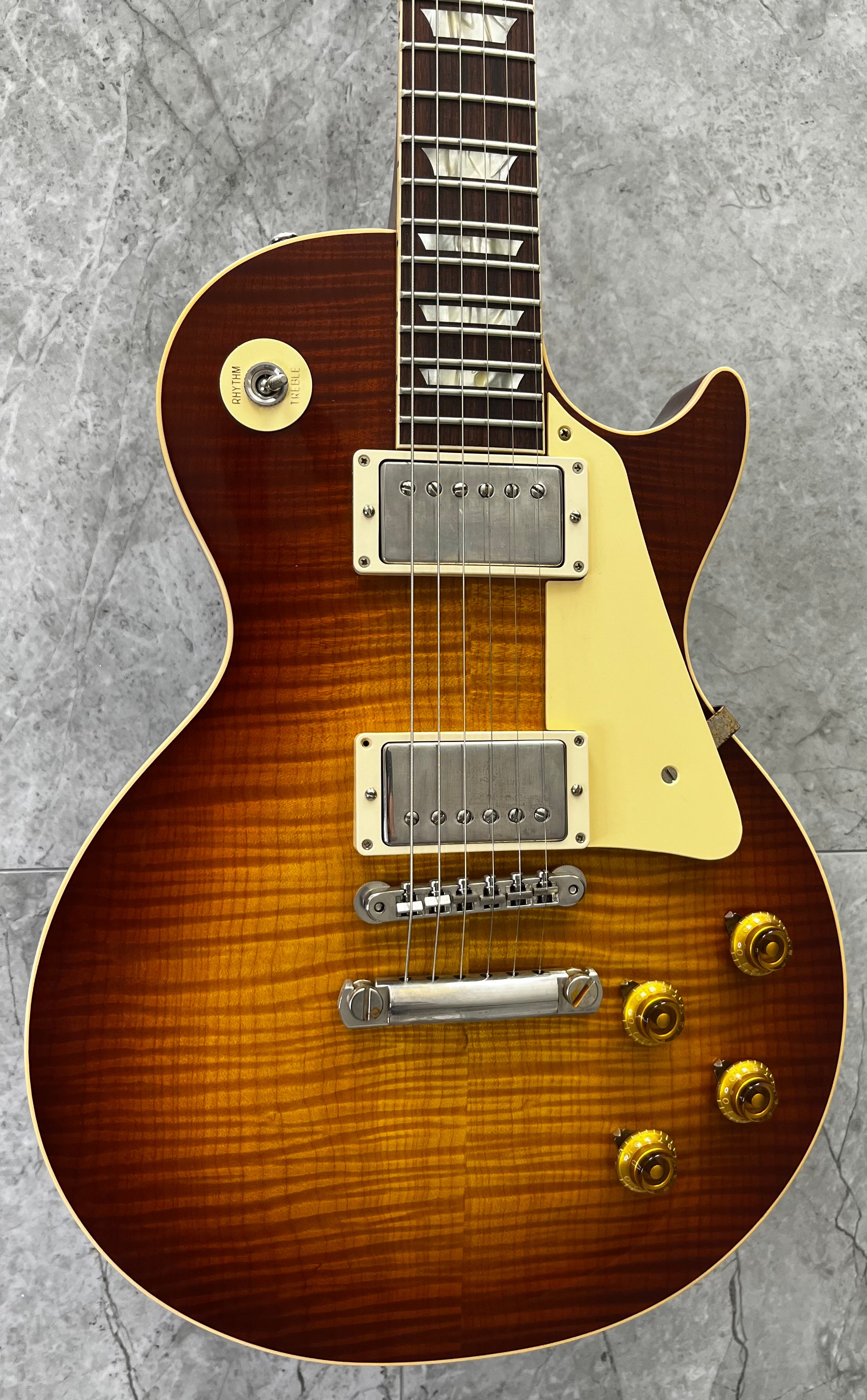 Gibson USA Custom Shop 1959 Les Paul Standard Reissue VOS Sunrise Tea - Nickel Hardware LPR59VOSRNH SERIAL NUMBER 901746 - 8.6 LBS