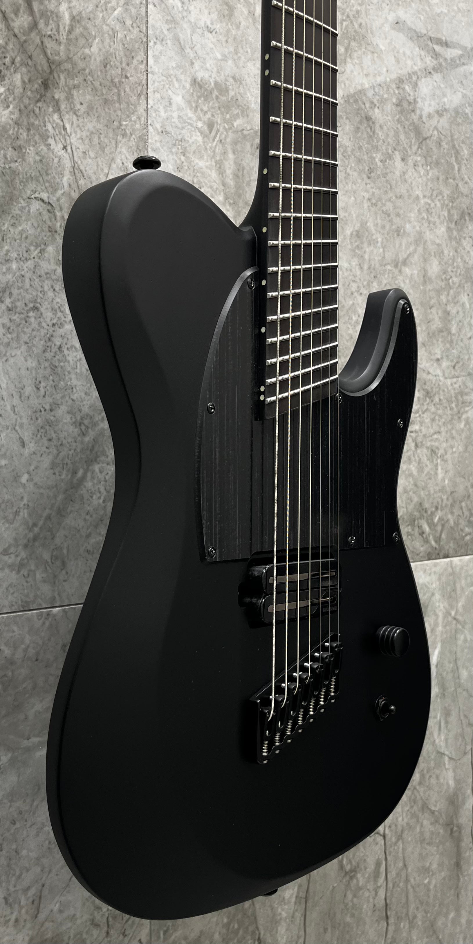 Schecter PT-7 Black Ops 7 String Multiscale Electric Guitar, Satin Black Open Pore 621-SHC SERIAL NUMBER W25110120 - 7 LBS 2 OZ