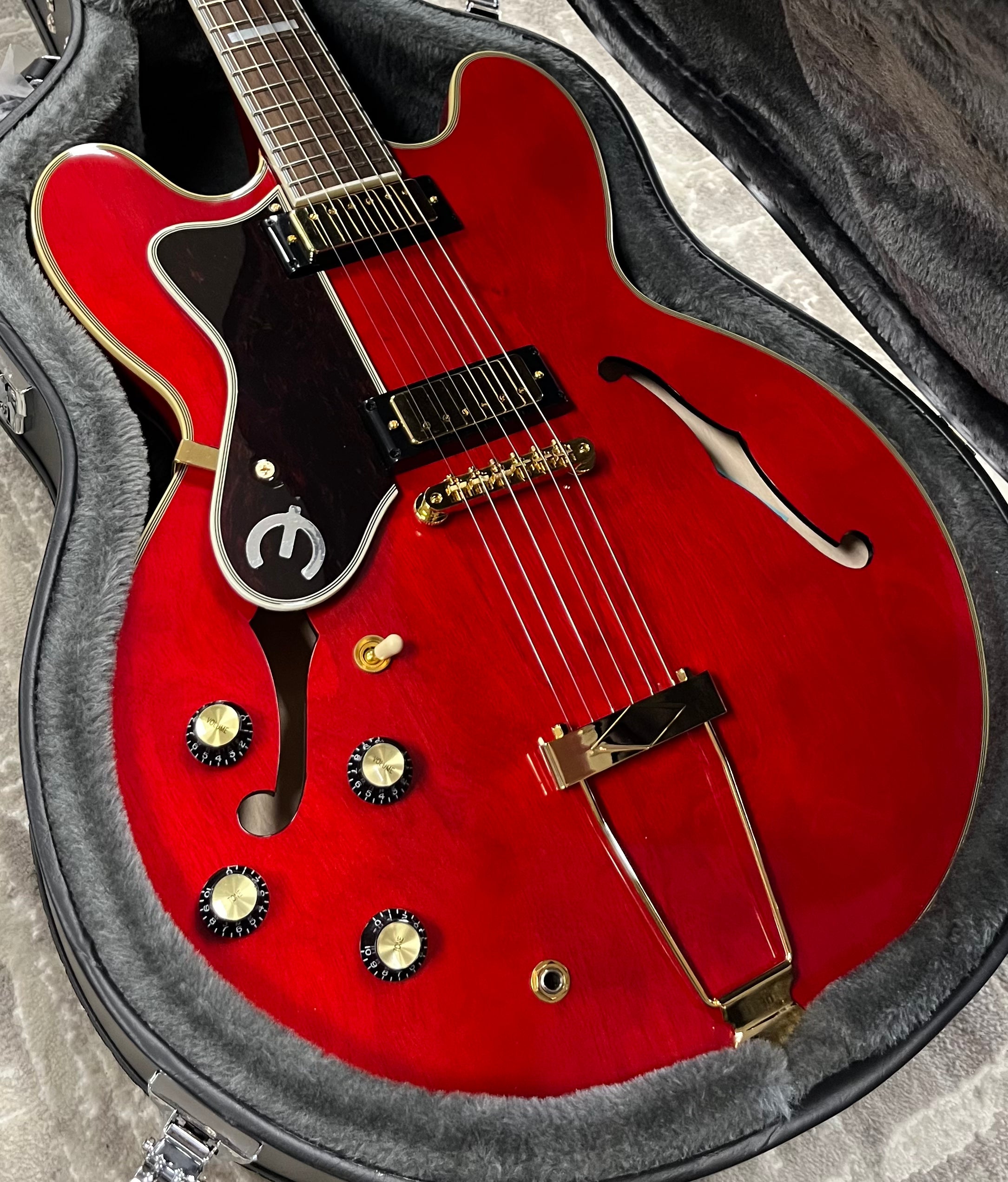 Epiphone Oasis Masterbilt Gem Archer Sheraton Left Handed EMGASCHGHLH SERIAL NUMBER 25051511292 - 8 LBS 12 OZ