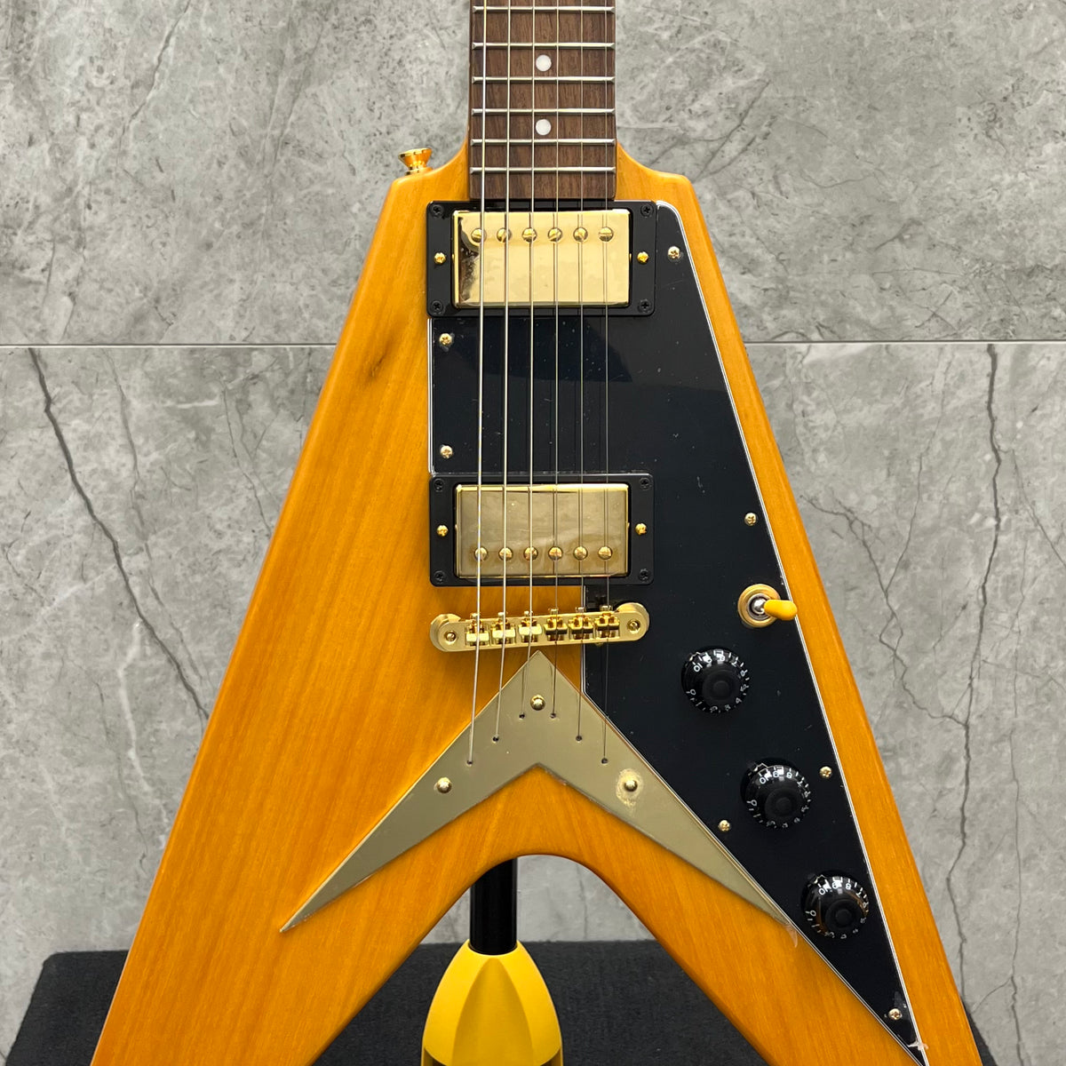 Epiphone Gibson Custom Shop Inspired 1958 Korina Flying V Black