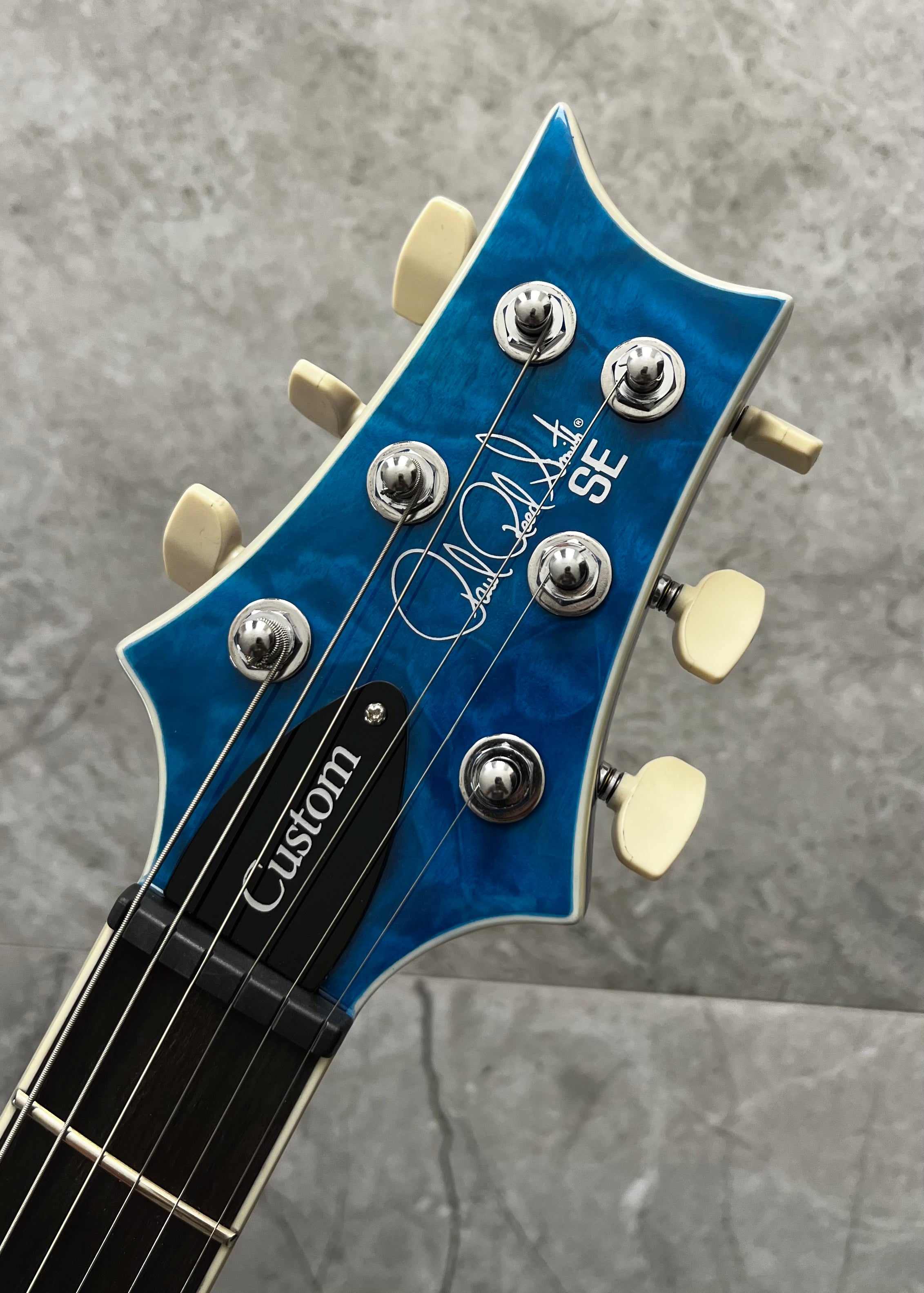 PRS GUITARS SE Custom 24-08 Quilt TOP Lake Blue 115995:LB SERIAL NUMBER CTIH077544 7 LBS 12 OZ
