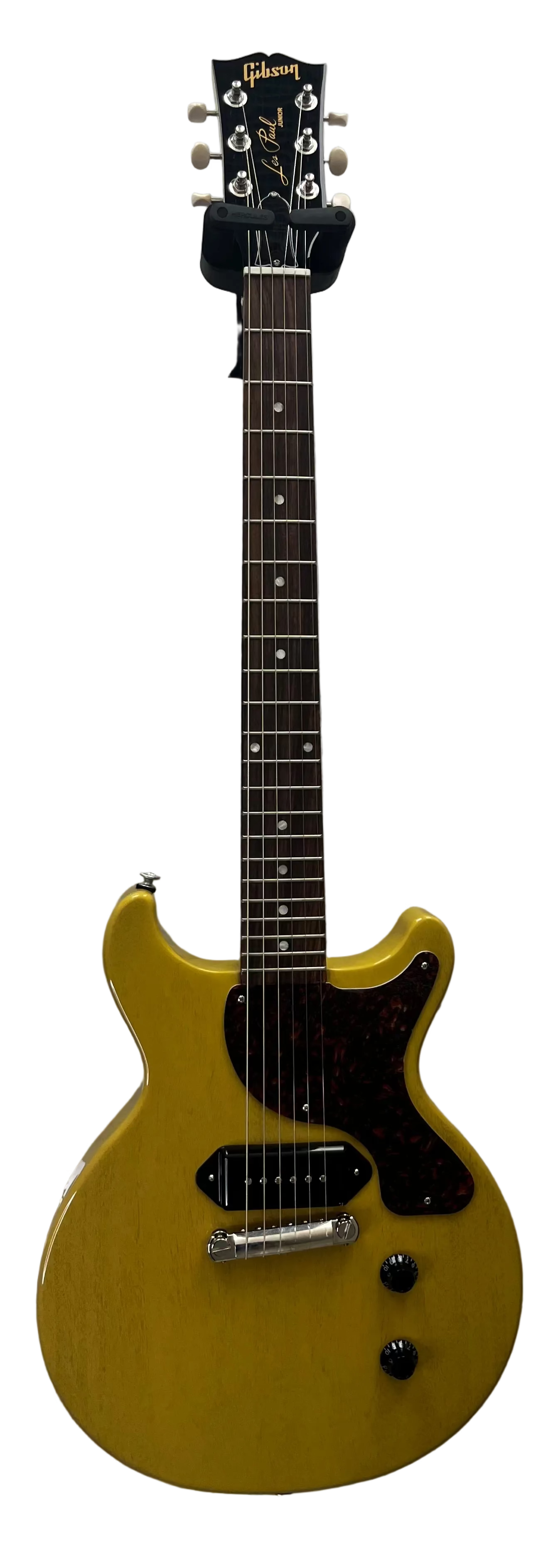 Gibson USA Les Paul JR Junior Double Cut In TV Yellow With Hard Shell Case LPJDTORT24TVNH SERIAL NUMBER 211250168 - 7 LBS 8 OZ
