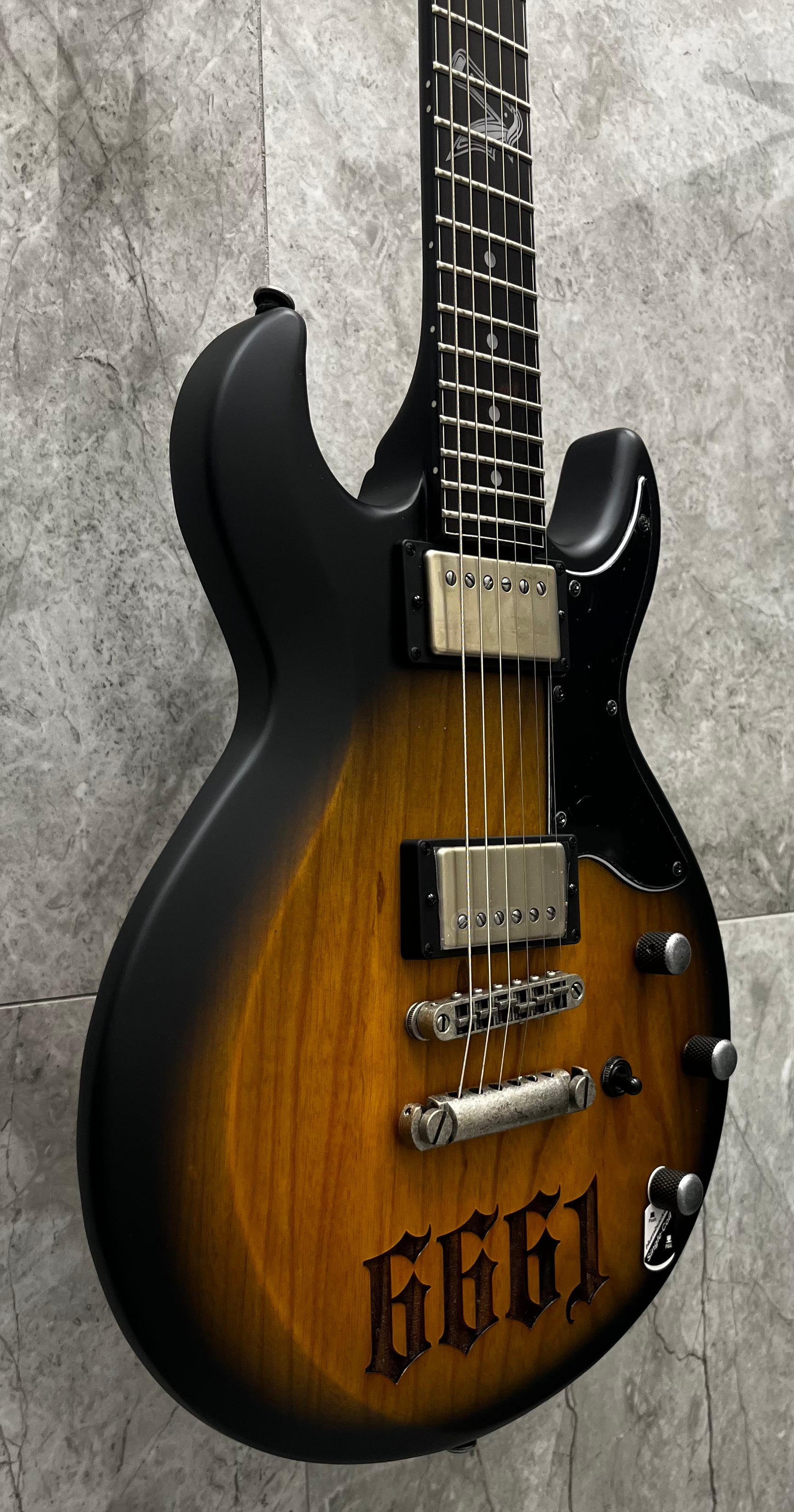 Schecter ZV-6661-ANSBB Zacky Vengeance ZV 6661 Aged Natural Black Satin Burst 311-SHC