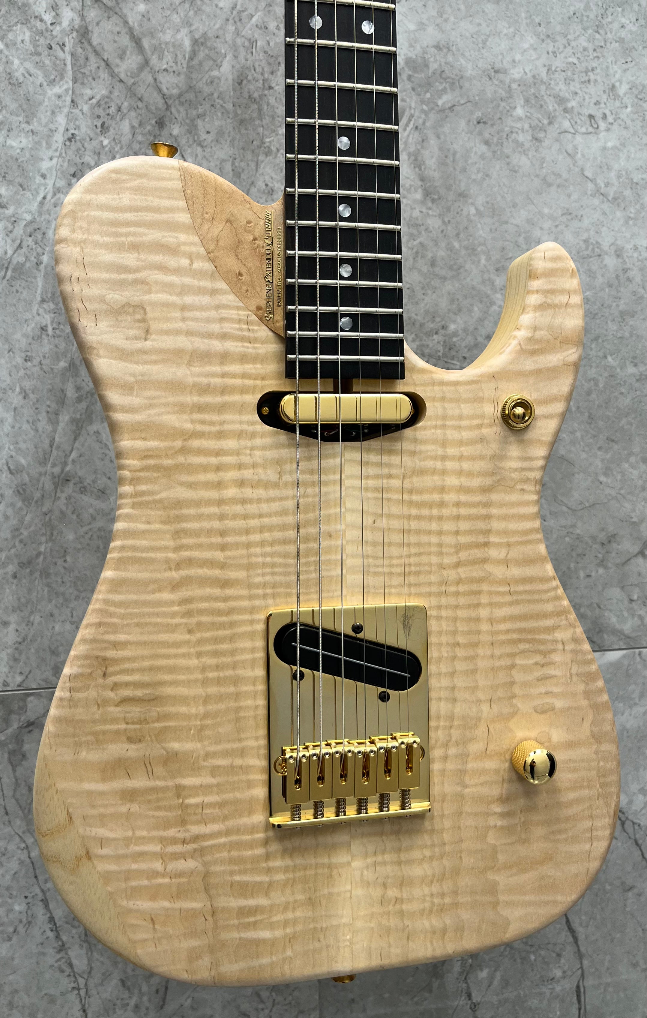 Washburn USA CUSTOM SHOP NUNO BETTENCOURT Nele Deluxe Series Electric Guitar, Natural Model NELEDLX-D SERIAL NUMBER 2506006 - 6 LBS 4 OZ
