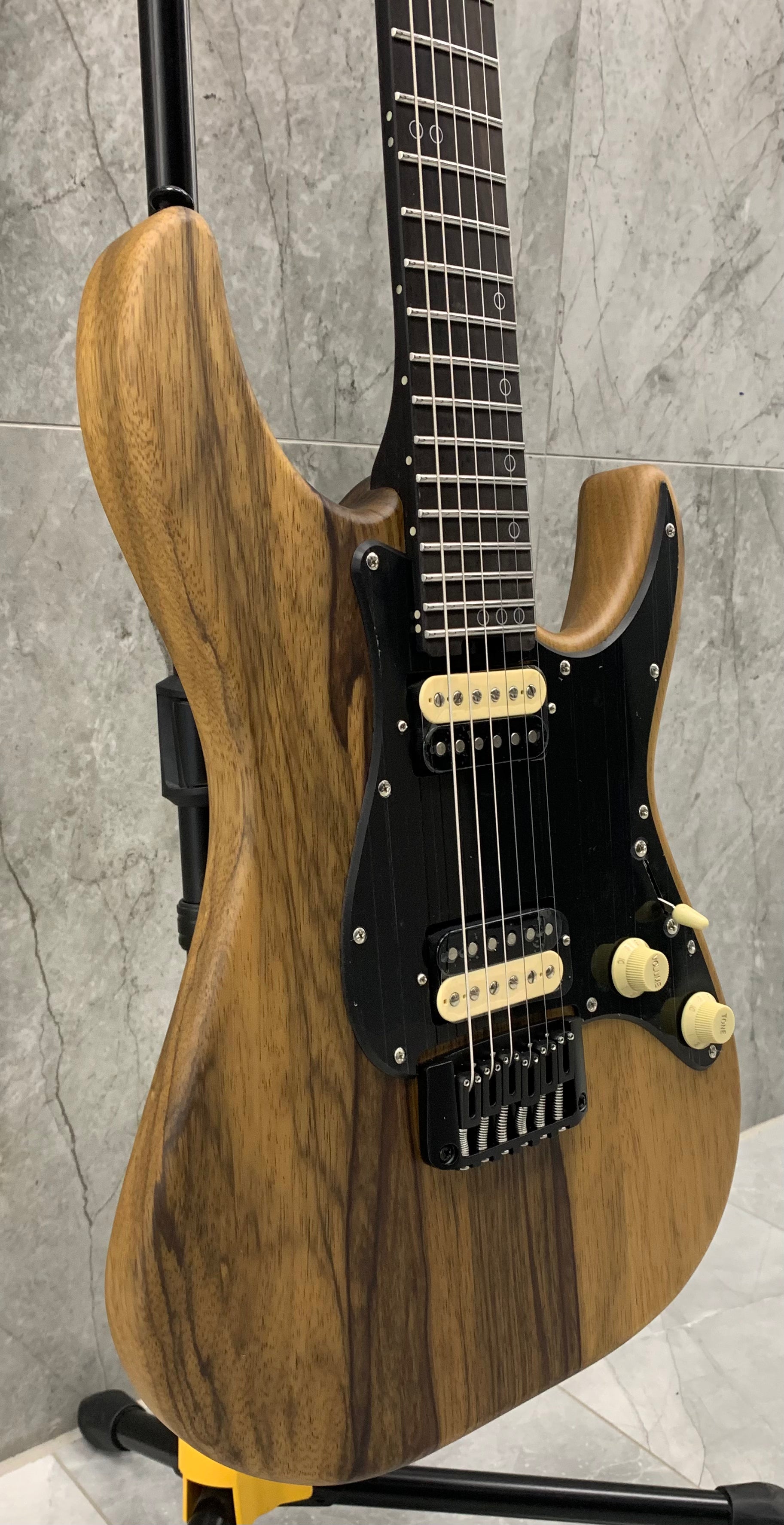 Schecter Sun Valley Super Shredder Exotic Hardtail Black Limba Electric Guitar, Black Limba 1269-SHC