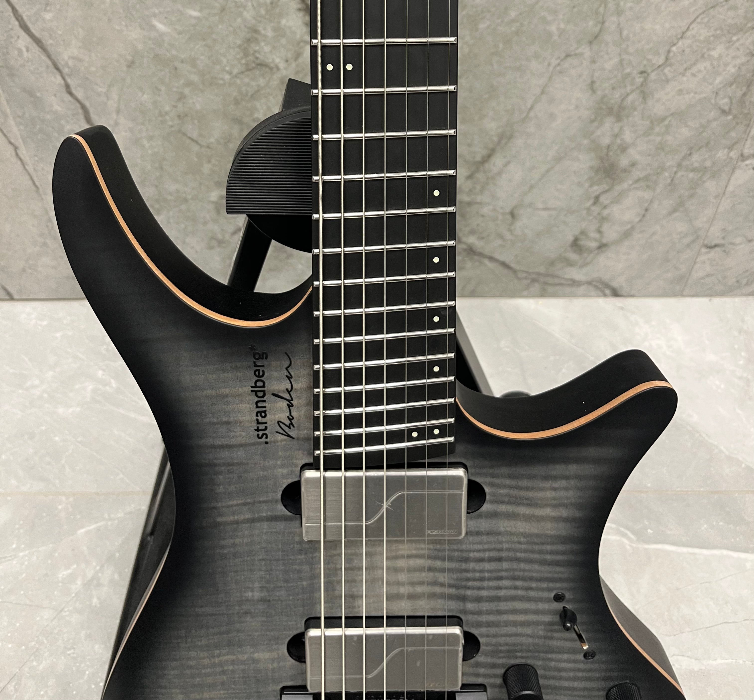Strandberg Headless Boden Prog NX7 7 STRING Charcoal Black BD7TCT-21P-L-F-BK SERIAL NUMBER C2505198 - 5 LBS 6 OZ