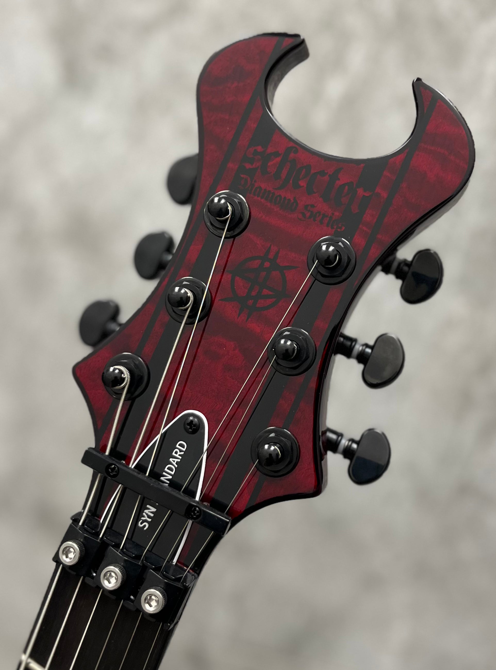 Schecter Synyster Standard Plus Transparent Deep Red 1753-SHC SERIAL NUMBER IM25120702 - 7 LBS 10 OZ