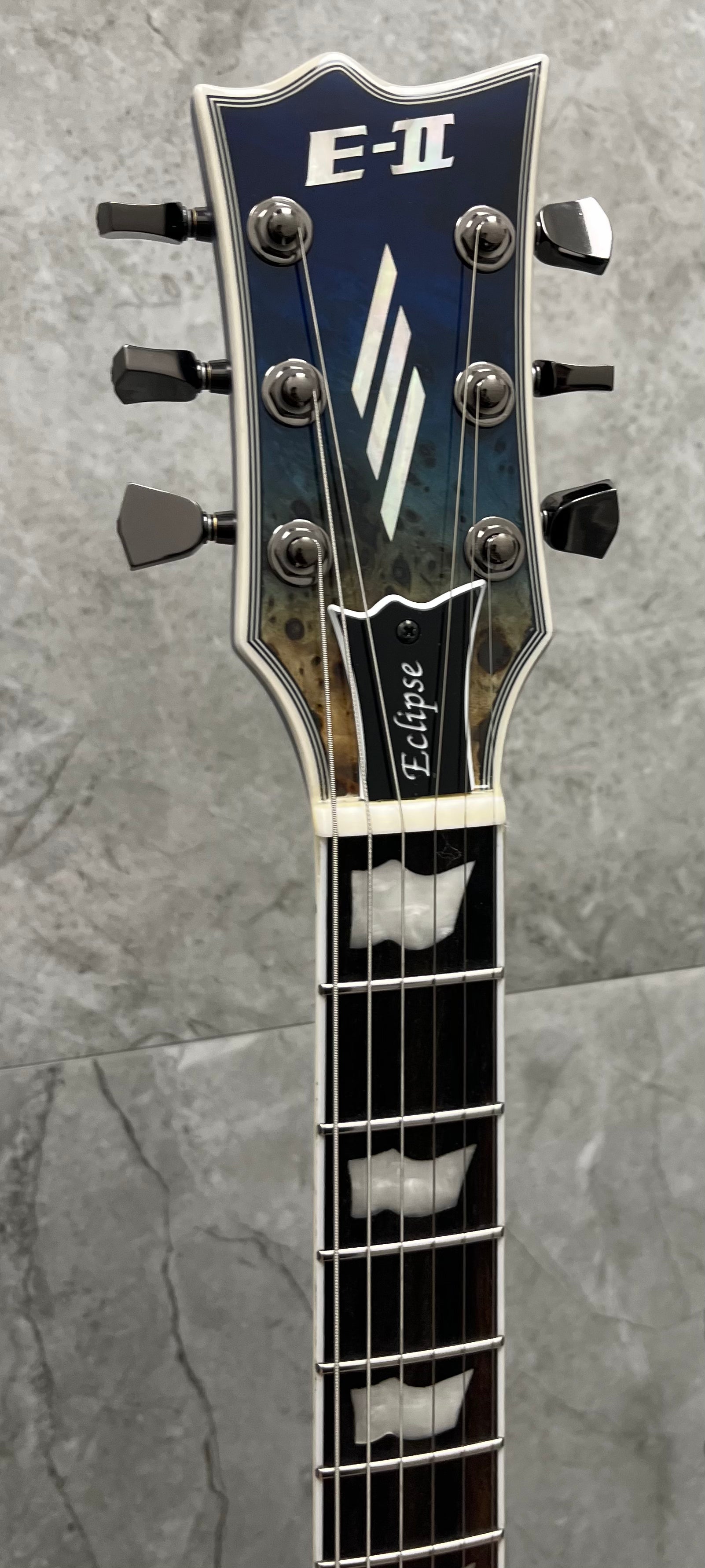 ESP E-II Eclipse Guitar MADE IN JAPAN Blue Natural Fade EIIECBMBLUNFD PLAYER GRADE SERIAL NUMBER ES6590253 - 8 LBS 4 OZ