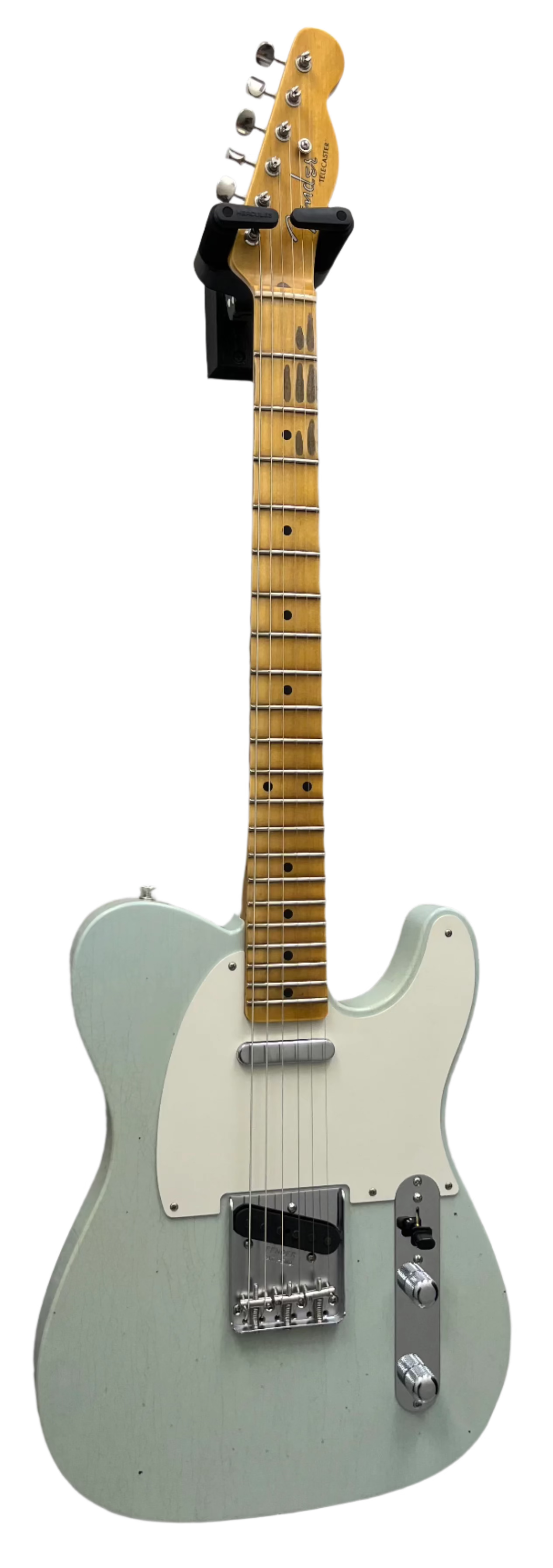 Fender USA Custom Shop 1955 Telecaster Journeyman Relic with Closet Classic Hardware, 1-Piece Quartersawn Maple Neck, Super Aged Sonic Blue 9235700023 SERIAL NUMBER CZ584952 - 7.0 LBS