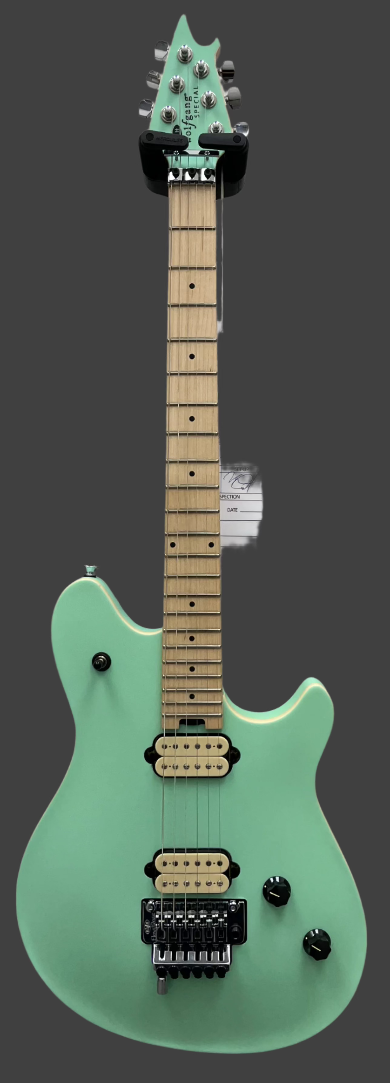EVH Wolfgang Special Maple Fingerboard, Satin Surf Green 5107701557 SERIAL NUMBER WG220470M - 7.8 LBS
