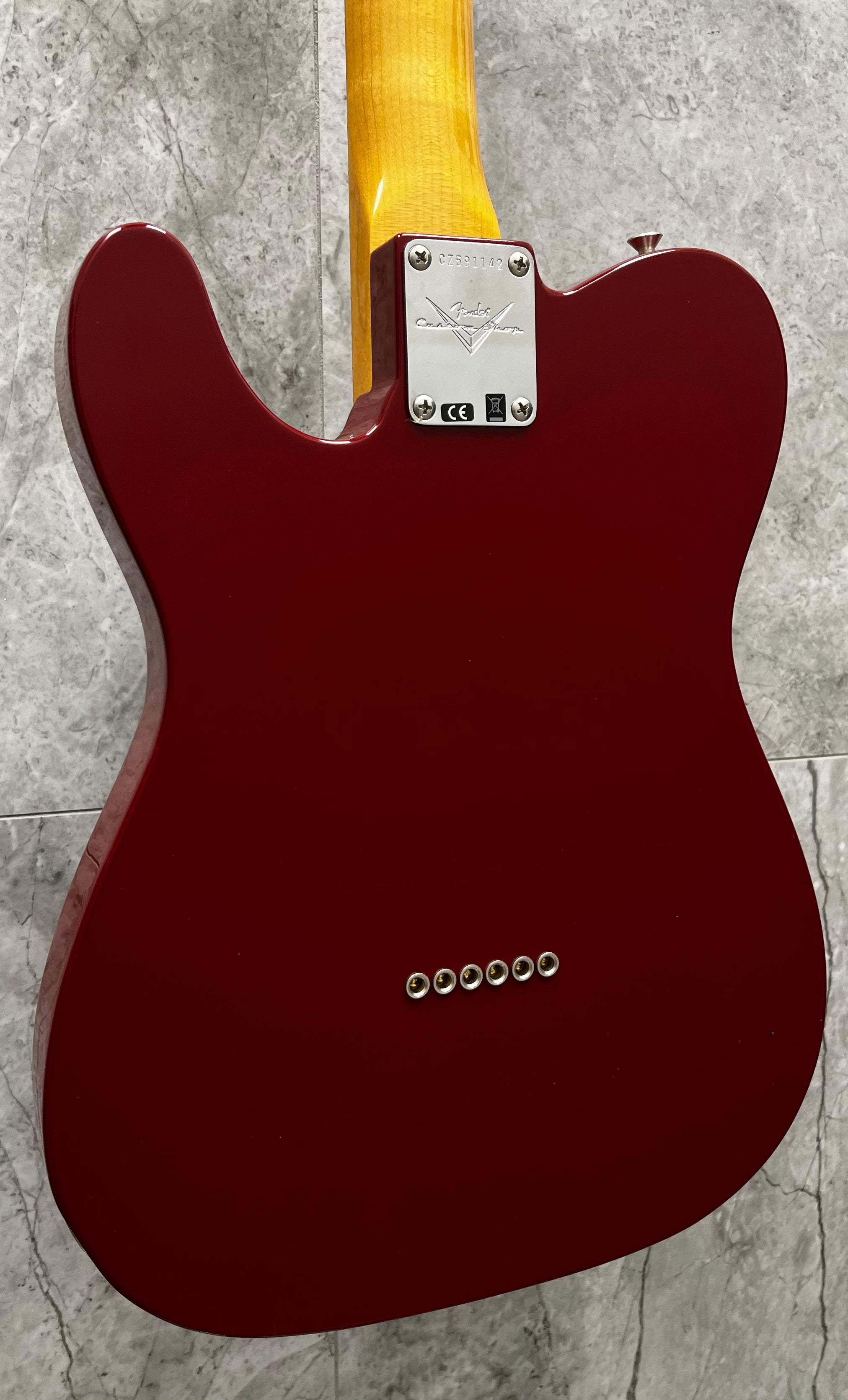 FENDER USA CUSTOM SHOP 1966 Telecaster DELUXE Closet Classic Cimarron Red 9235700219 SERIAL NUMBER CZ591142 - 7 LBS 10 OZ