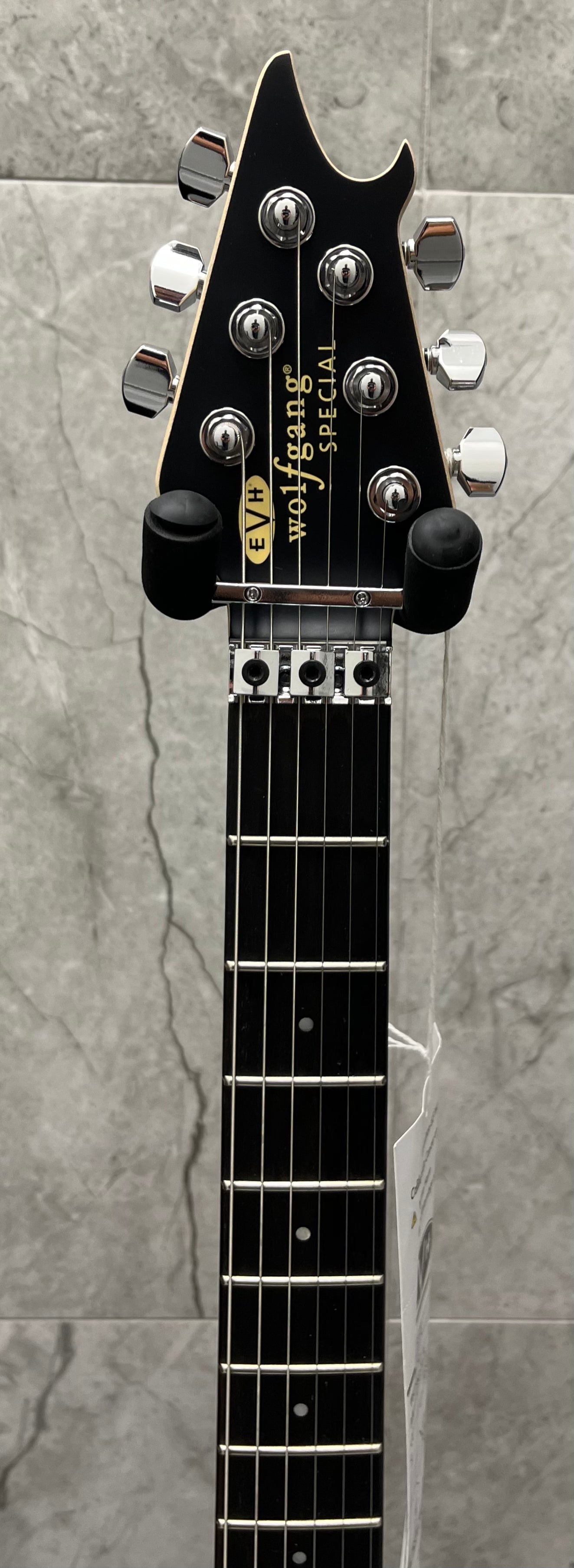 EVH Wolfgang Special Striped Series Ebony Fingerboard Satin Red, Black, and White 5107702315