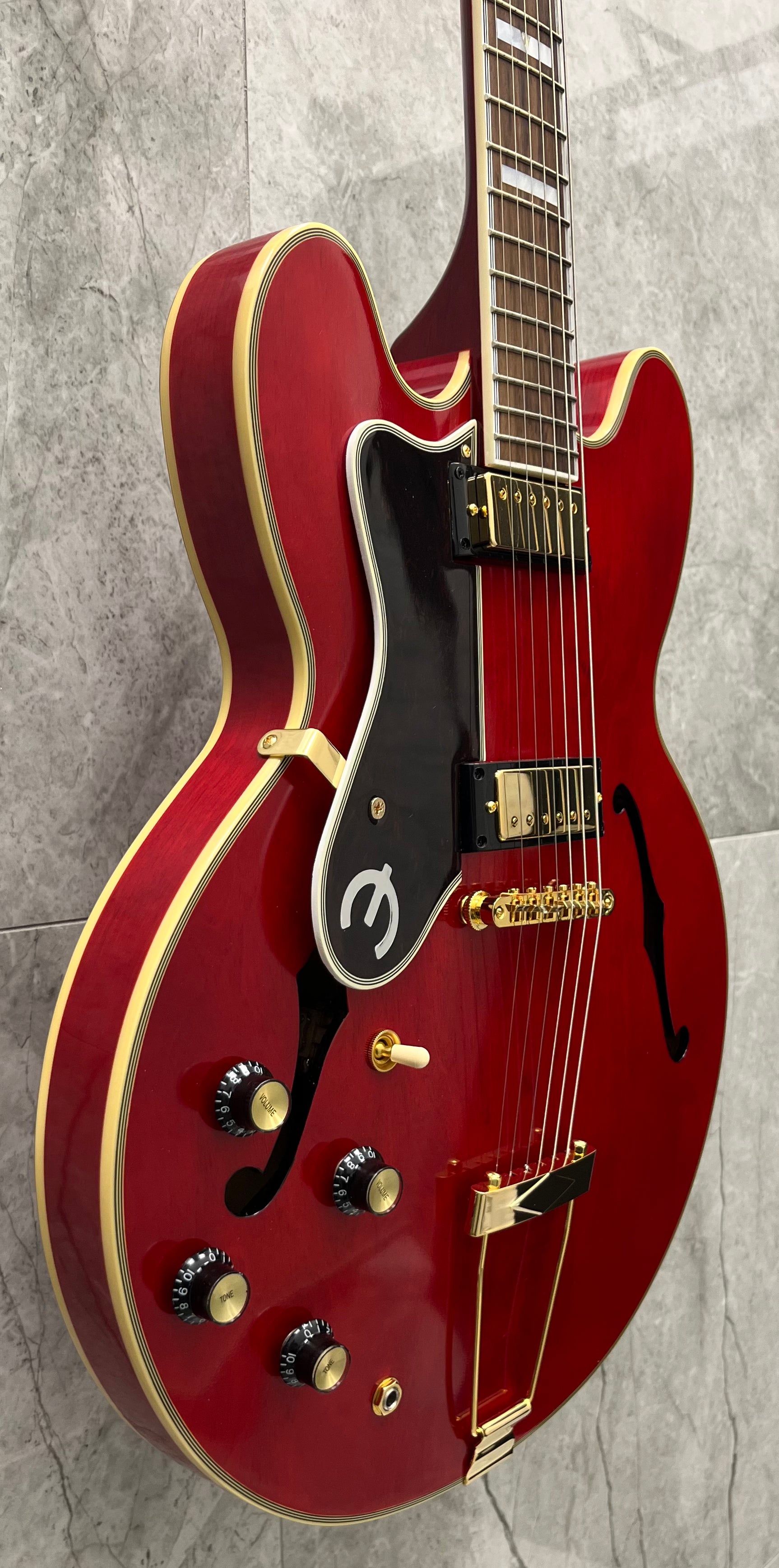 Epiphone Oasis Masterbilt Gem Archer Sheraton Left Handed EMGASCHGHLH SERIAL NUMBER 25051511292 - 8 LBS 12 OZ