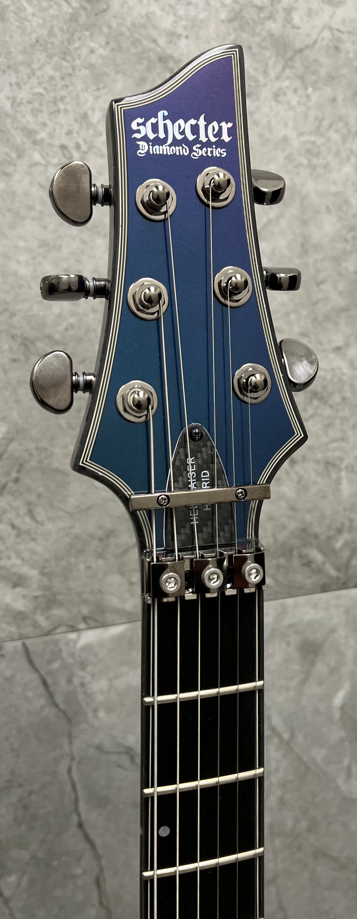 Schecter Hellraiser Hybrid C-1 FR S w/ sustainiac Ultra Violet 1955-SHC SERIAL NUMBER W24071661 - 8.0 LBS