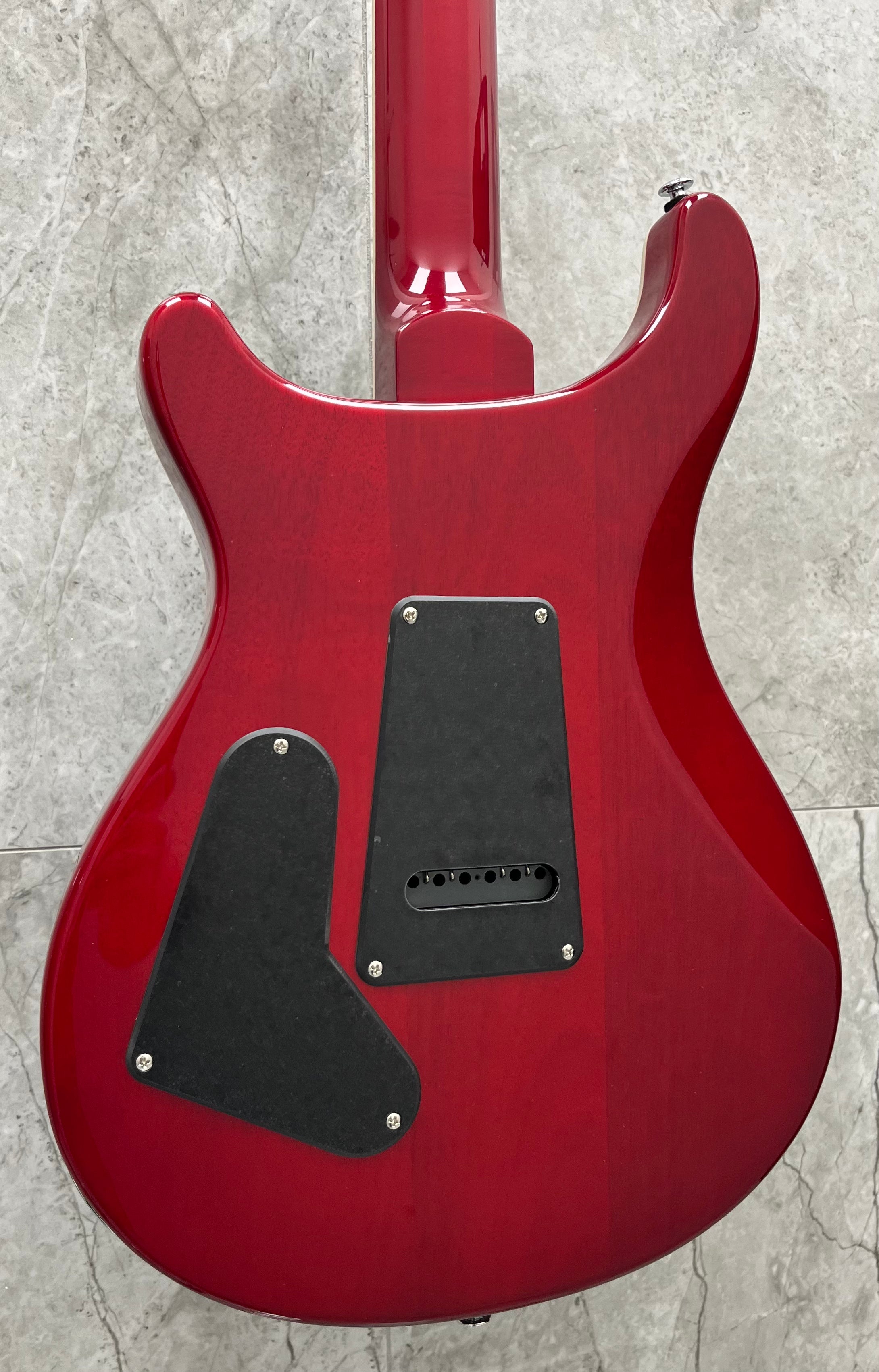 PRS Guitars SE Custom 24-08 Quilt Electric Guitar with Gig Bag - Charcoal Cherry Burst 115995::CG SERIAL NUMBER CTIH066547 - 7 LBS 10 OZ