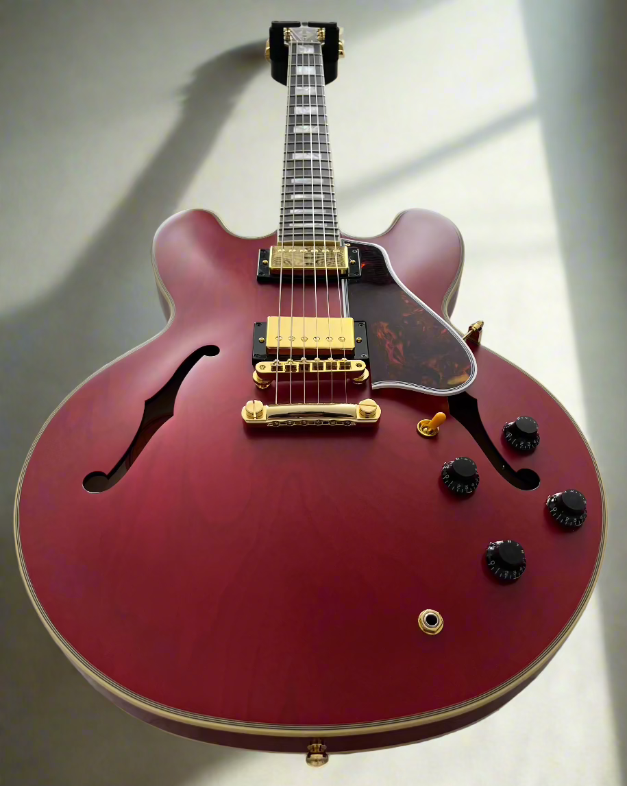 Epiphone ES355 ( GIBSON HEADSTOCK ) 1959 ES-355 w/Case - Cherry Red EC35559CHVGH SERIAL NUMBER 24101510724 - 8.8 LBS
