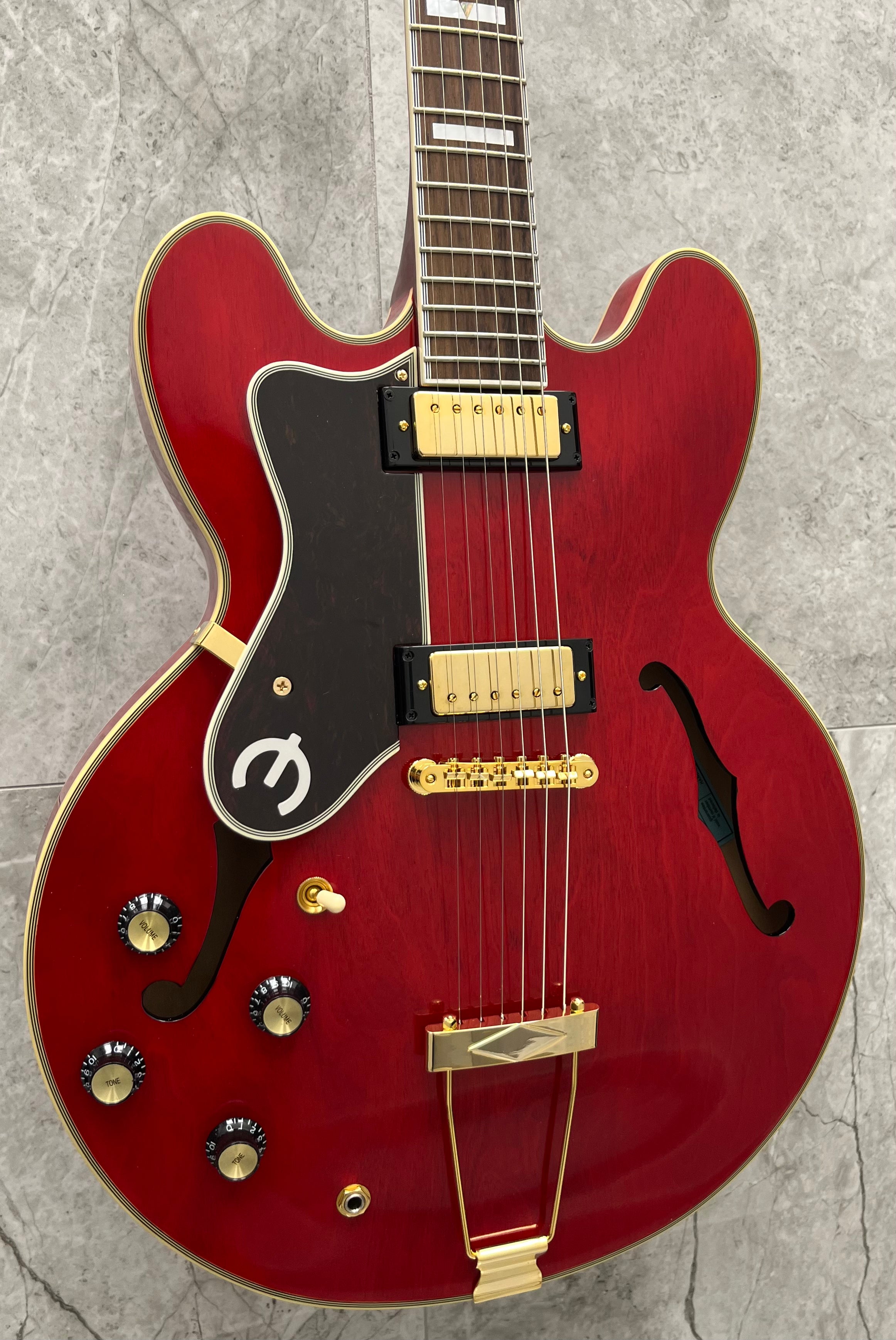 Epiphone Oasis Masterbilt Gem Archer Sheraton Left Handed EMGASCHGHLH SERIAL NUMBER 25051511292 - 8 LBS 12 OZ
