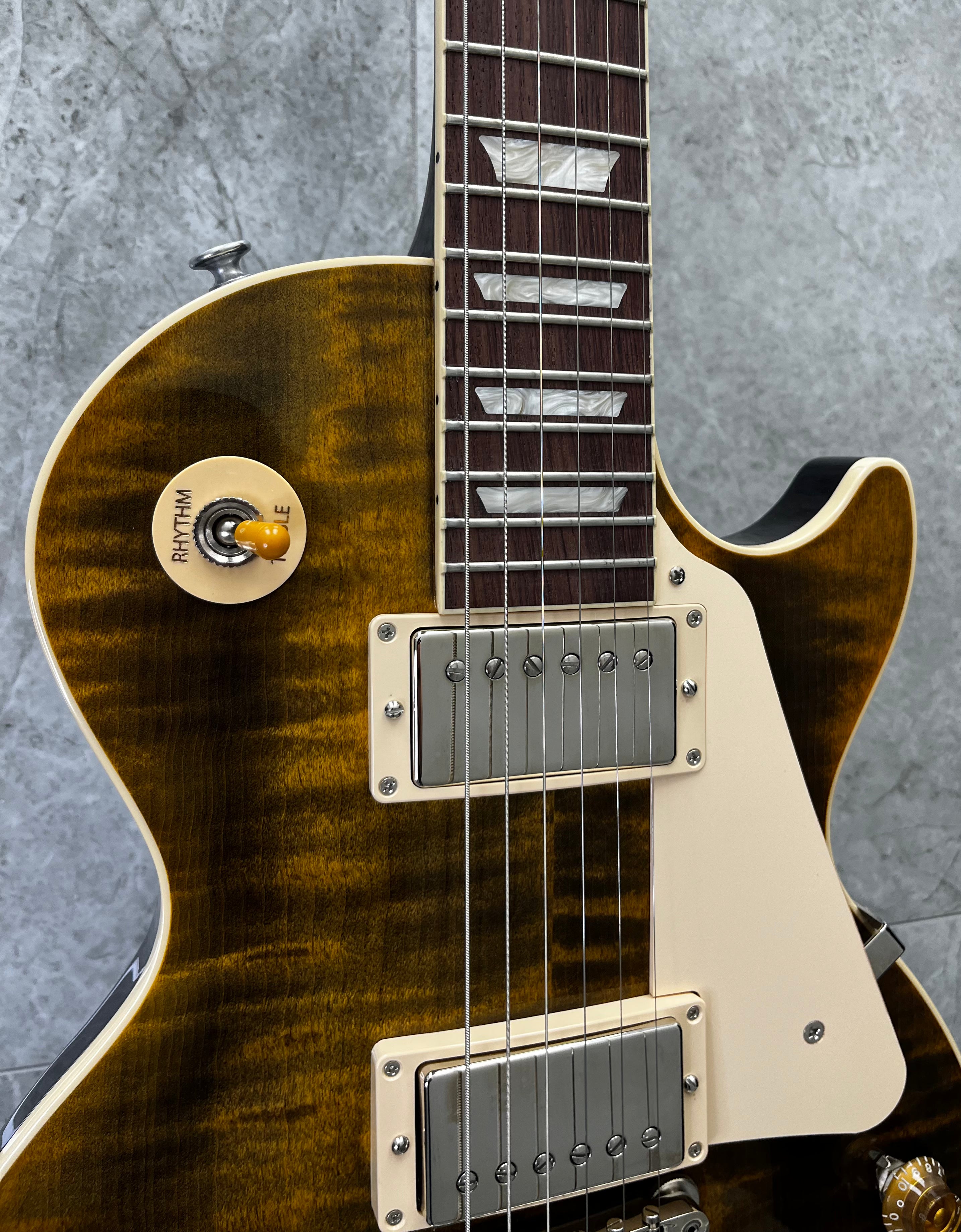 Gibson Limited Edition Les Paul Standard Lite AAA FLAME Electric Guitar with Hardshell Case - Yellow Tiger LPSL5Y24TGNH SERIAL NUMBER 218340031 - 7 LBS 7 OZ