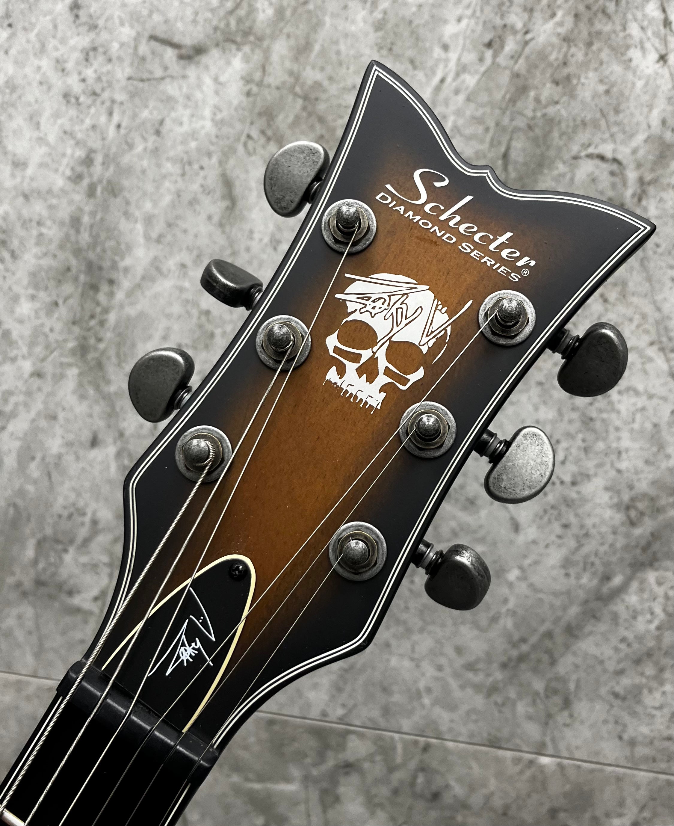 Schecter ZV-6661-ANSBB Zacky Vengeance ZV 6661 Aged Natural Black Satin Burst 311-SHC