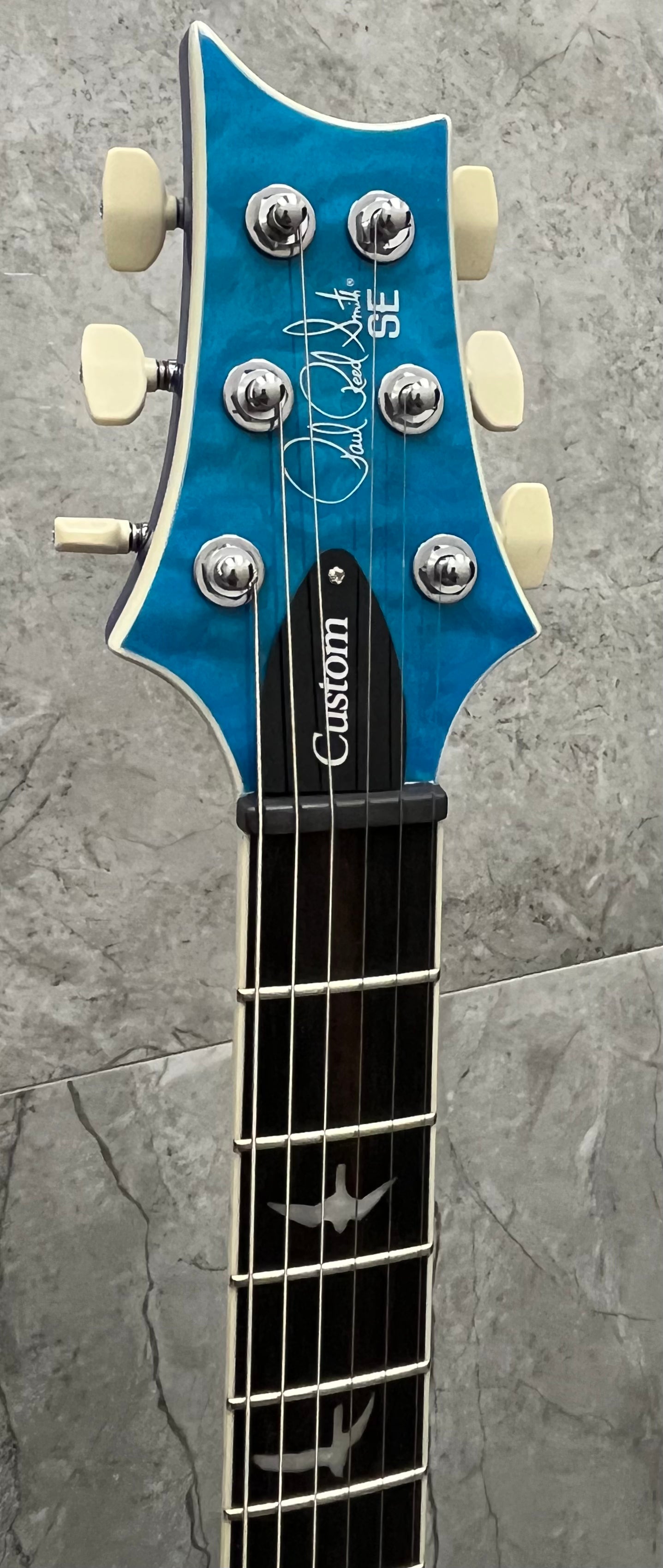 PRS GUITARS SE Custom 24-08 Quilt TOP Lake Blue 115995:LB SERIAL NUMBER CTIH054350 - 7 LBS 10 OZ