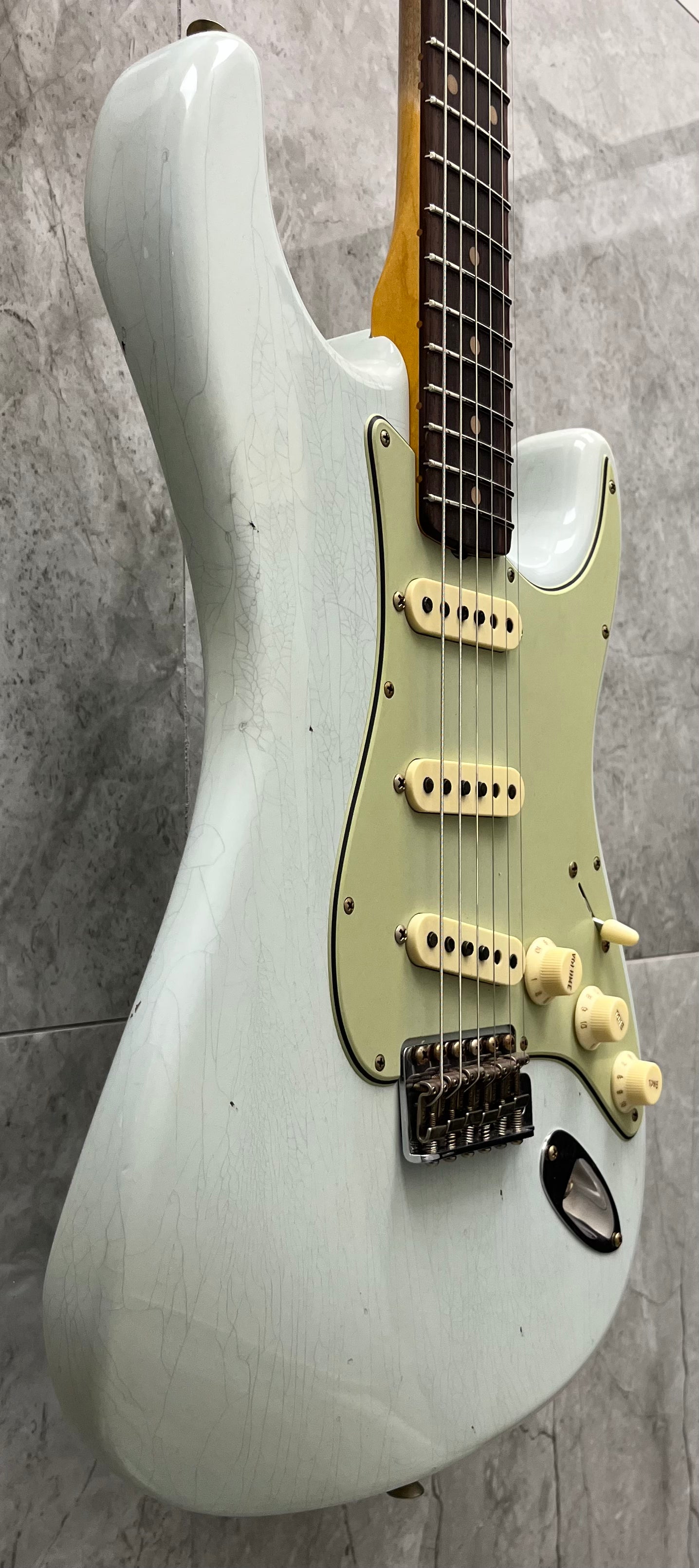 Fender USA Custom Shop 1959 Stratocaster Journeyman Relic 3A Rosewood Fingerboard, Super Faded Aged Sonic Blue 9236091089 SERIAL NUMBER CZ585865 - 7.8 LBS