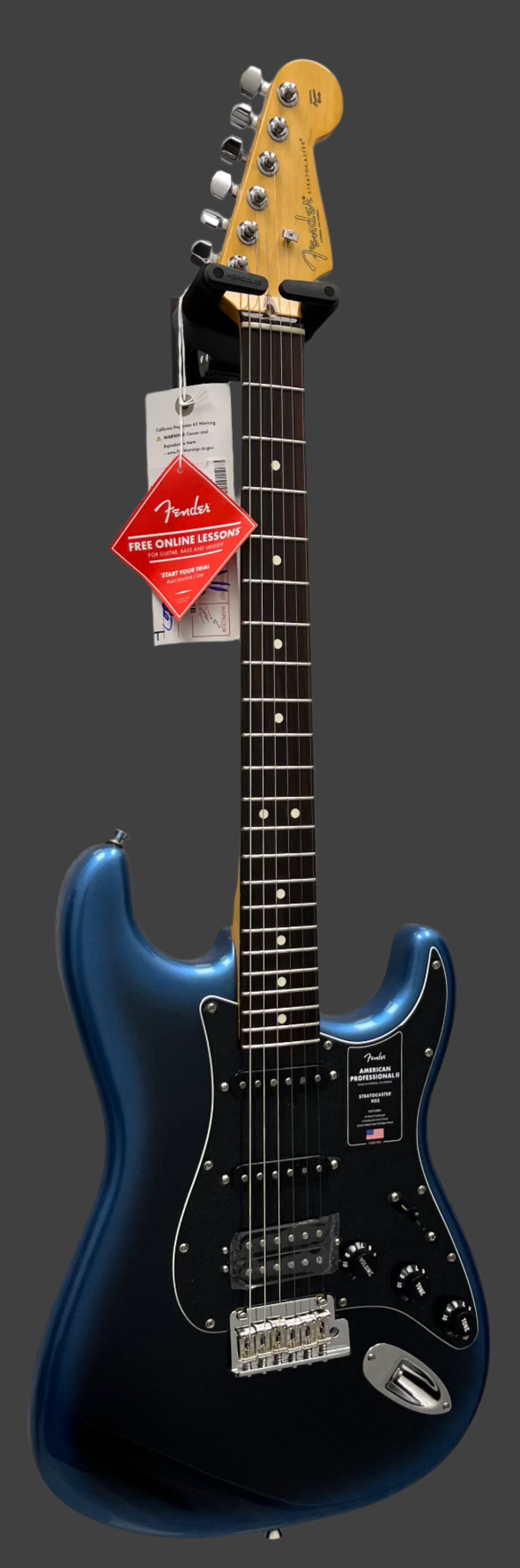 Fender American Professional II Stratocaster HSS Rosewood Fingerboard Dark Night 0113910761 SERIAL NUMBER US24049667 - 7.8 LBS