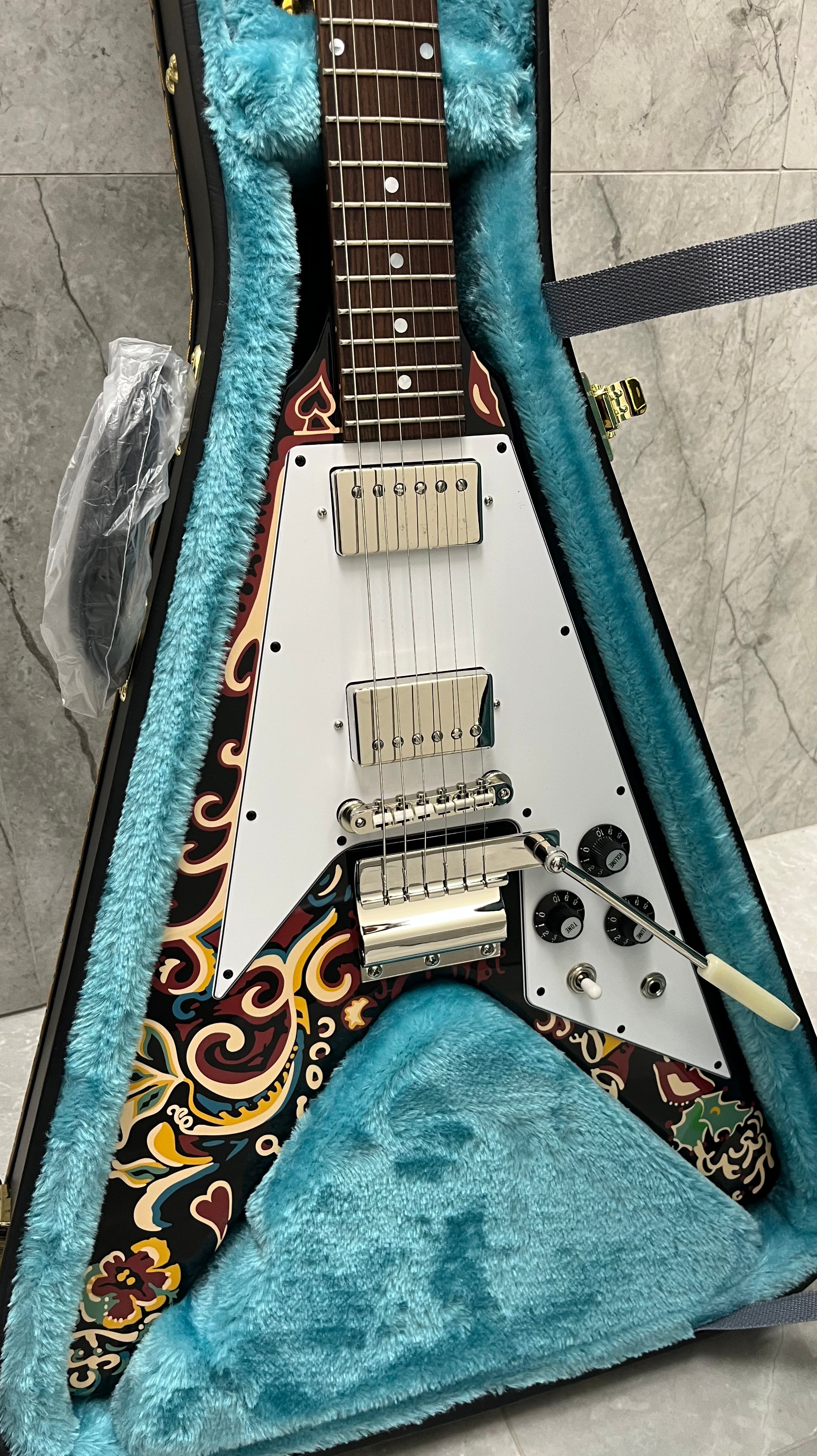Epiphone Inspired by Gibson Custom Jimi Hendrix Love Drops Flying Epiphone Inspired by Gibson Custom Jimi Hendrix Love Drops Flying
