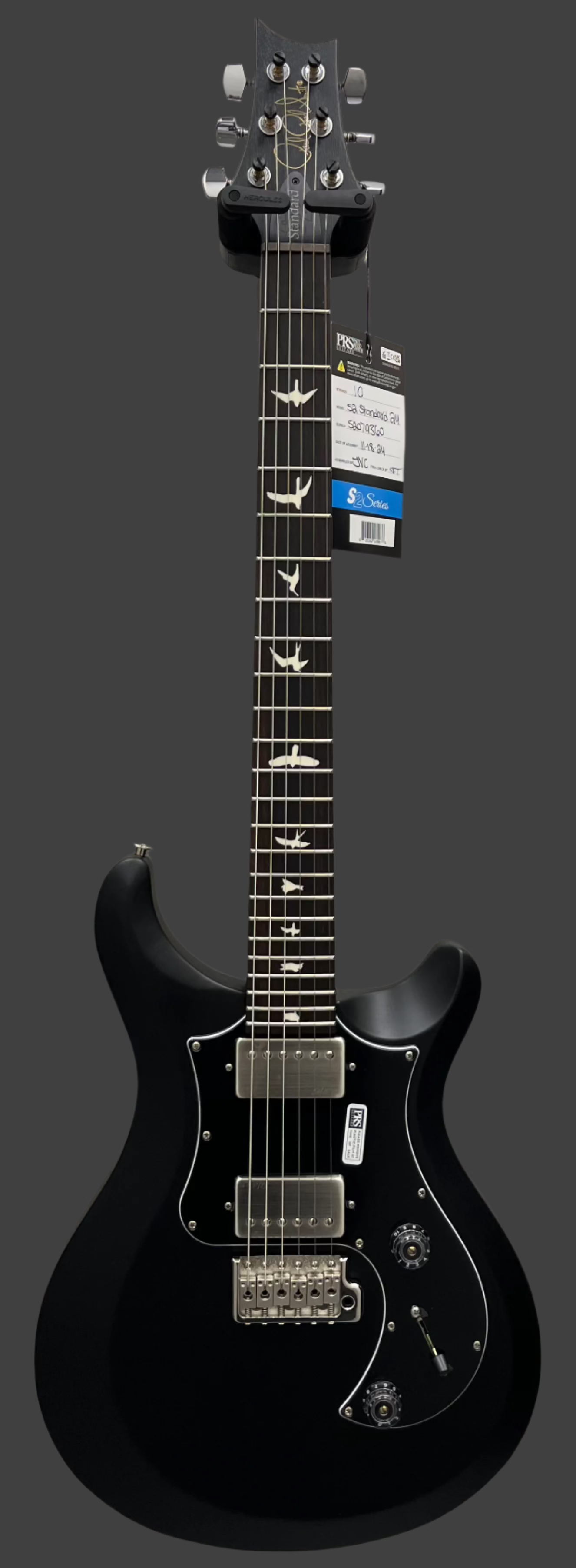 PRS Guitars USA S2 Standard 24 Satin 3N - Charcoal Satin 112830::3N: SERIAL NUMBER 24 S2079360 - 7.6 LBS