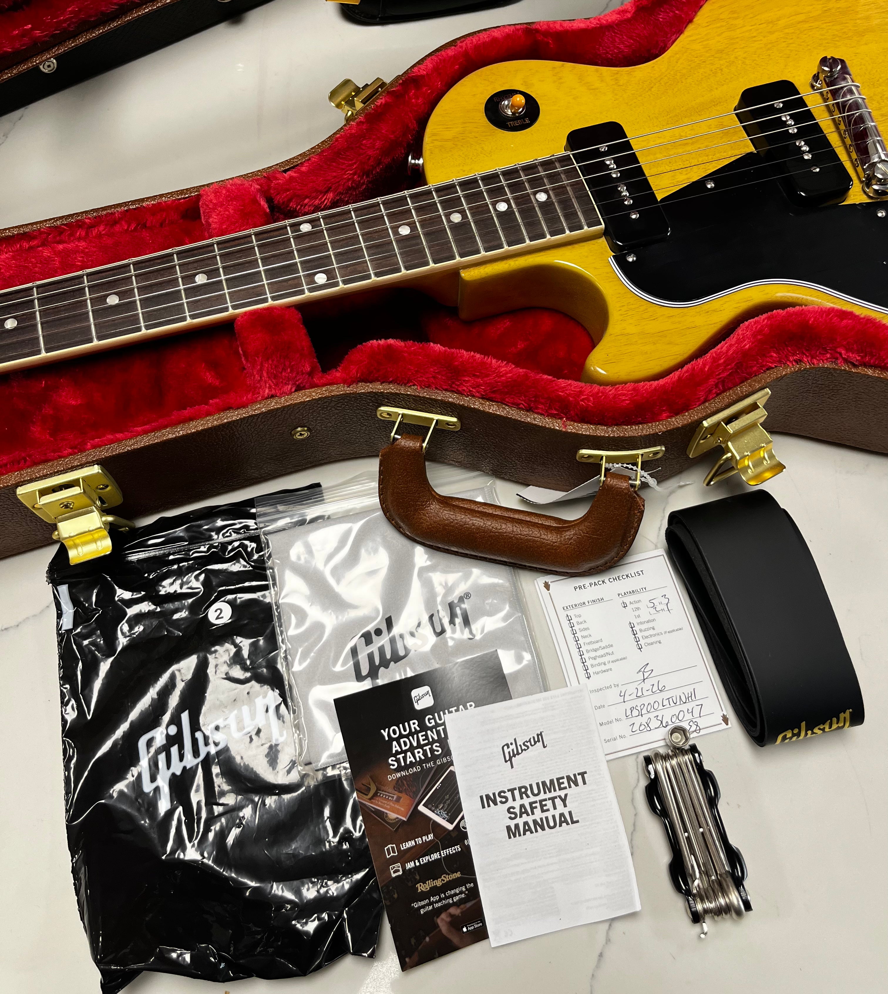 Gibson USA Les Paul Special Left Handed - TV Yellow LPSP00TVNHLH SERIAL NUMBER 208360047 - 8 LBS 10 OZ