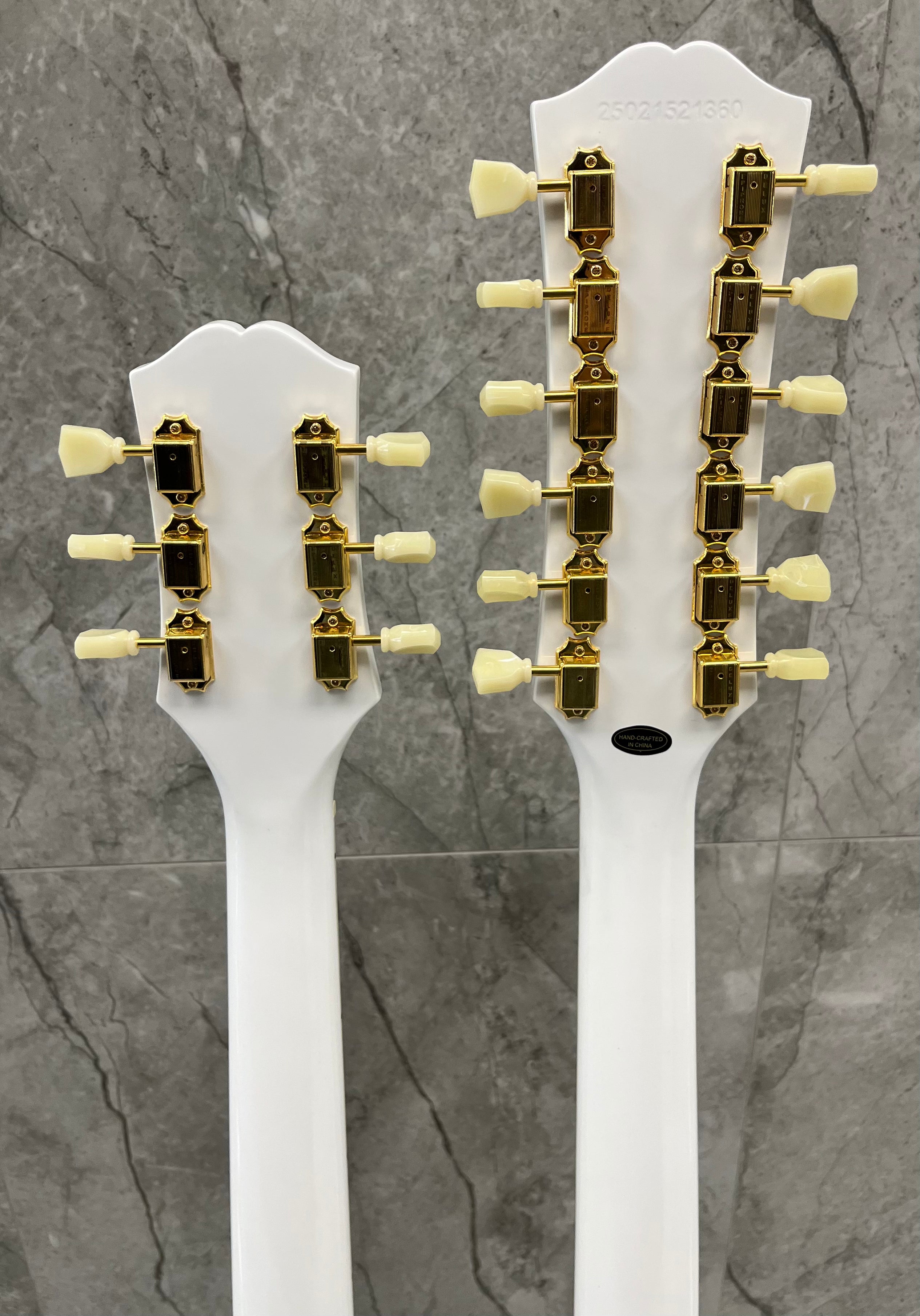 Epiphone EDS-1275 Doubleneck EI1275AWGH – Alpine White W/ HARDSHELL CASE LIMITED EDITION SERIAL NUMBER 25021521360 - 11.6 LBS