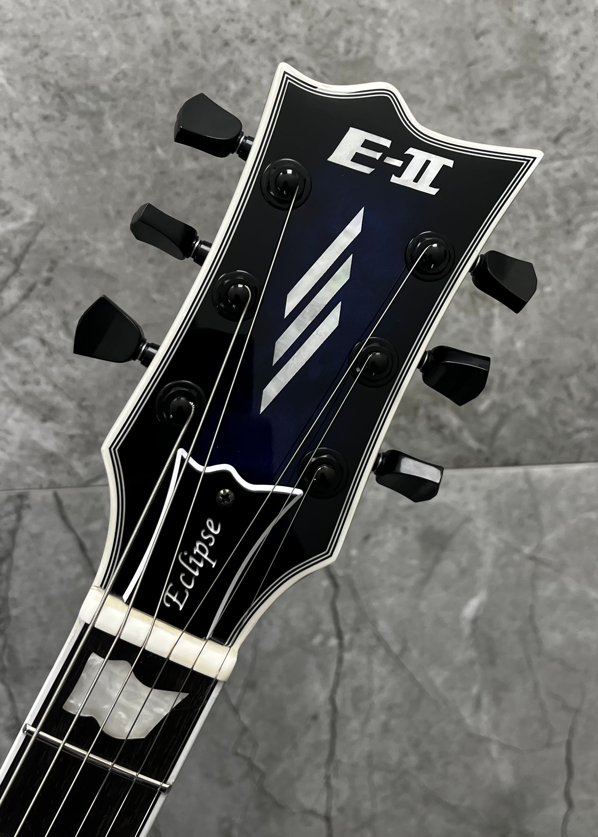 ESP E-II EII Eclipse Electric Guitar, Reindeer Blue EIIECQMRDB SERIAL NUMBER ES7645253 - 8 LBS 3 OZ