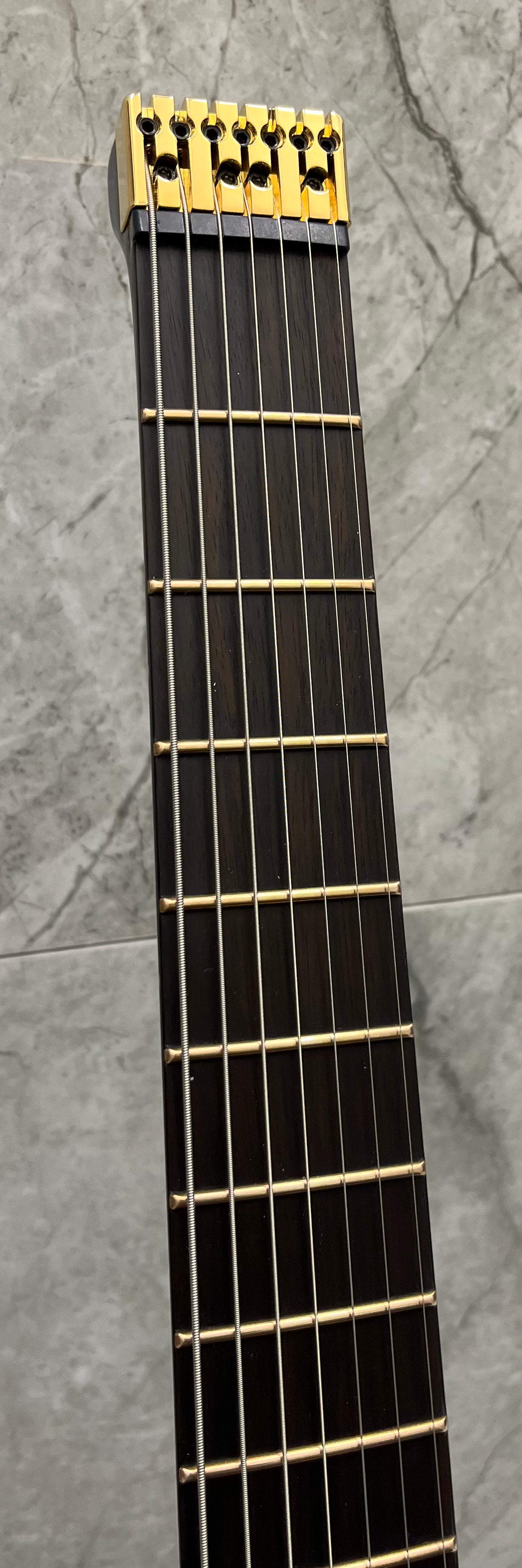 SCHECTER SYNYSTER GATES CUSTOM-7 TR HEADLESS 7 STRING OAK GREEN METALLIC 2111-SHC