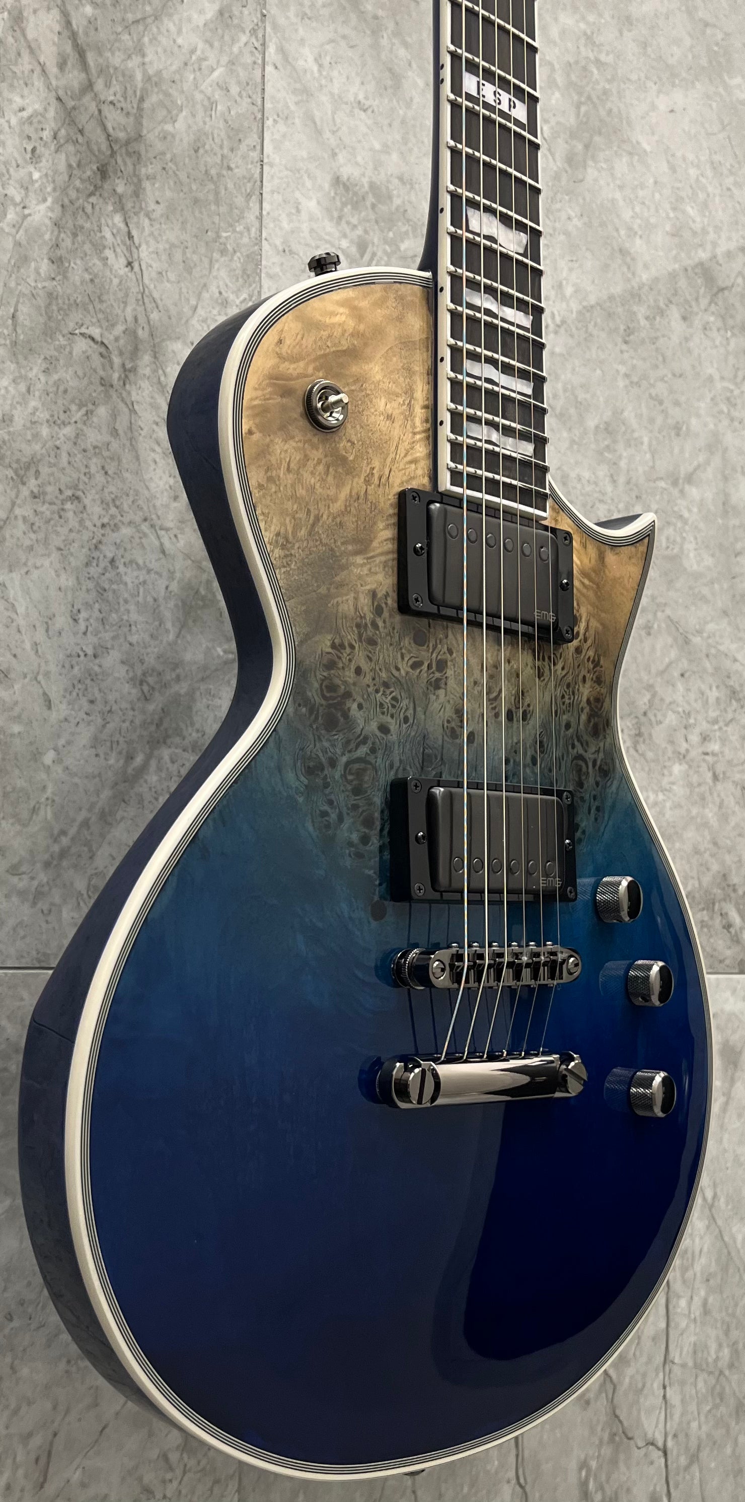 ESP E-II Eclipse Guitar MADE IN JAPAN Blue Natural Fade EIIECBMBLUNFD PLAYER GRADE SERIAL NUMBER ES6590253 - 8 LBS 4 OZ
