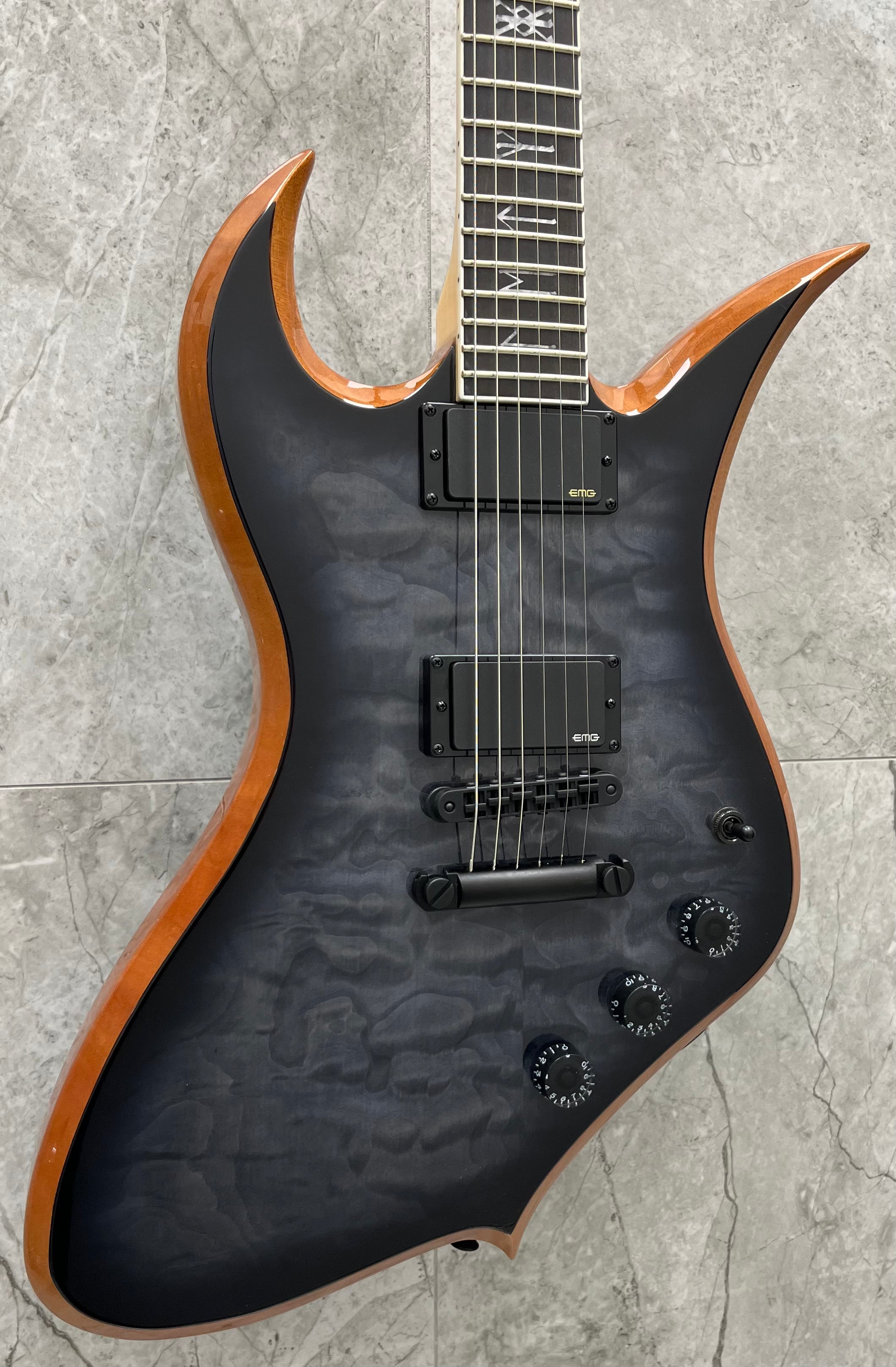 Wylde Audio Thoraxe Transparent Black Burst 4548-SHC SERIAL NUMBER WA23030124 - 8.6 LBS