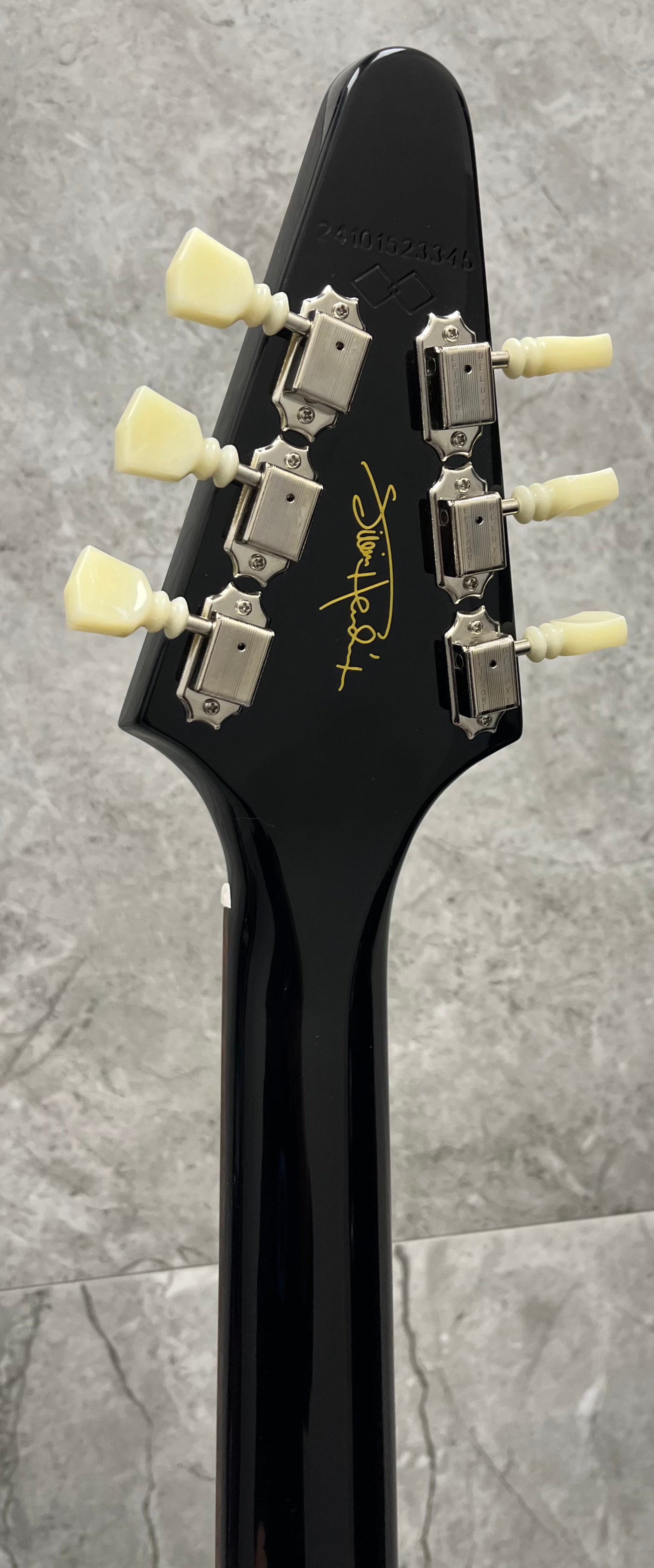 Epiphone Inspired by Gibson Custom Jimi Hendrix Love Drops Flying V - Limited Edition ECJHFVEBNH SERIAL NUMBER 24101523345 - 7.2 LBS