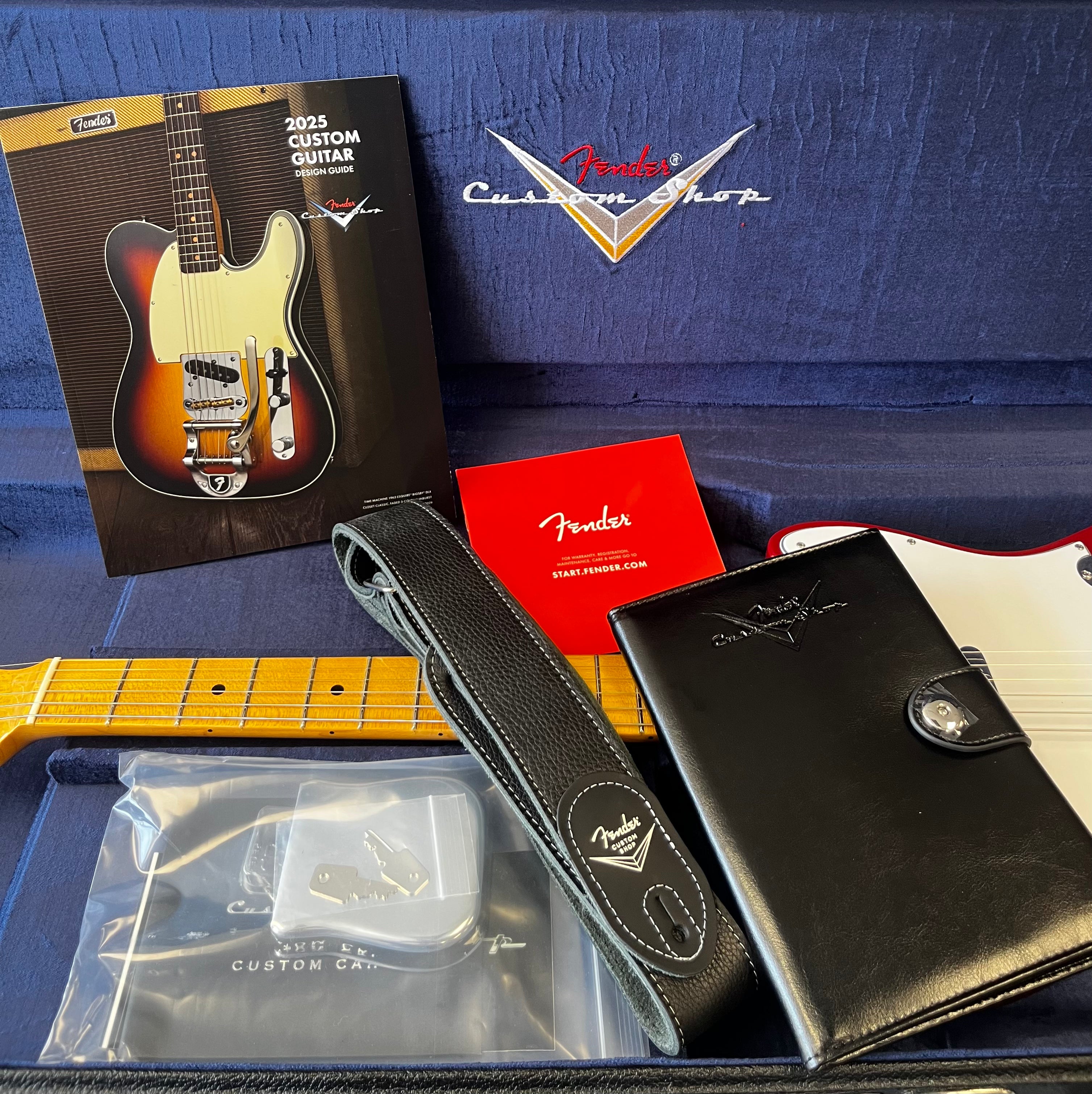 FENDER USA CUSTOM SHOP 1966 Telecaster DELUXE Closet Classic Cimarron Red 9235700219 SERIAL NUMBER CZ591142 - 7 LBS 10 OZ