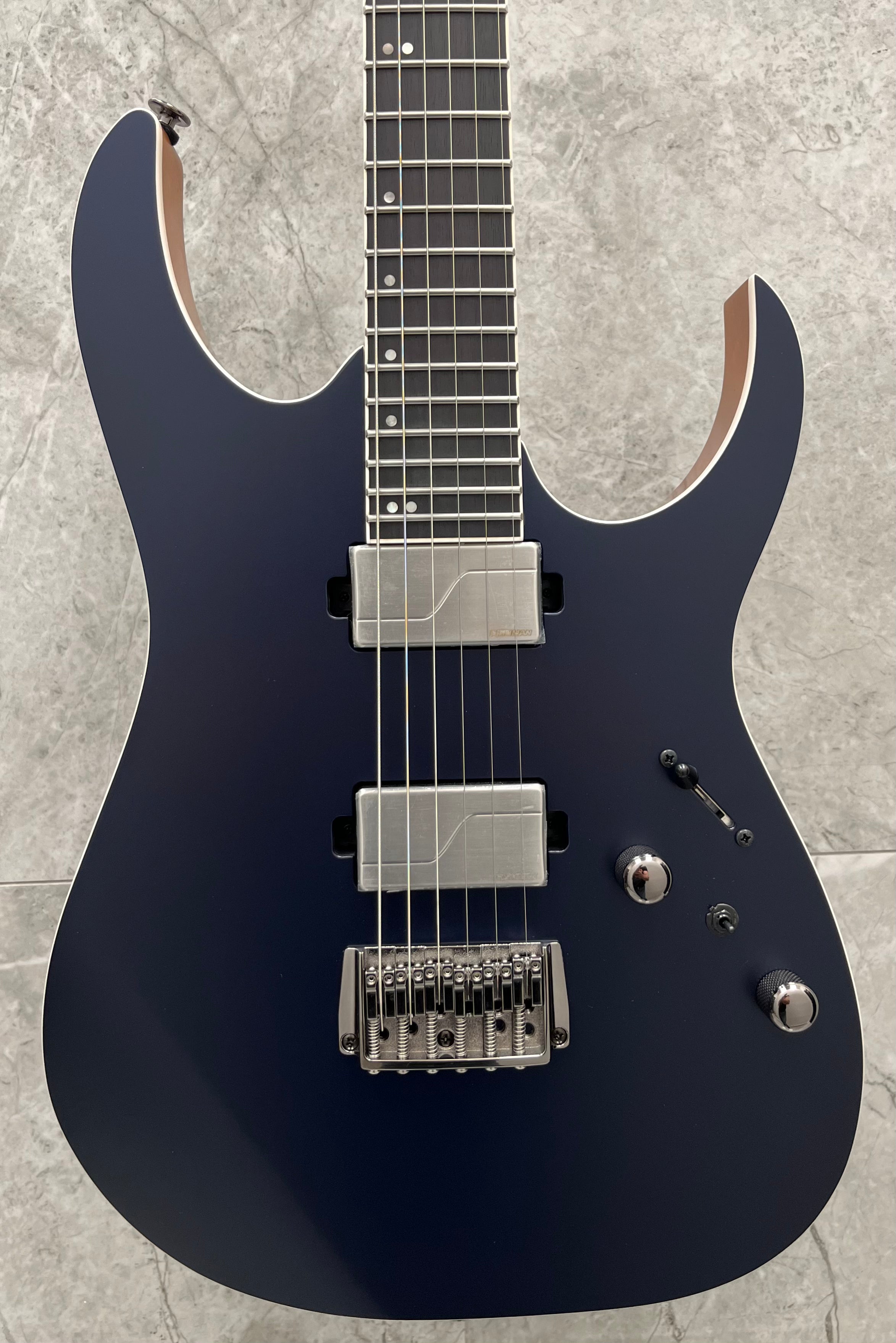 Ibanez RG5121DBF Prestige MADE IN JAPAN Series Electric Guitar W/ HARD SHELL CASE - Dark Tide Blue Flat SERIAL NUMBER F2506506 - 8.4 LBS