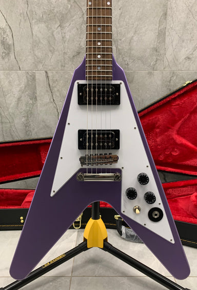 Epiphone Kirk Hammett 1979 Flying V Purple w/ Hard Shell Case EIGCKH79FVPRNH