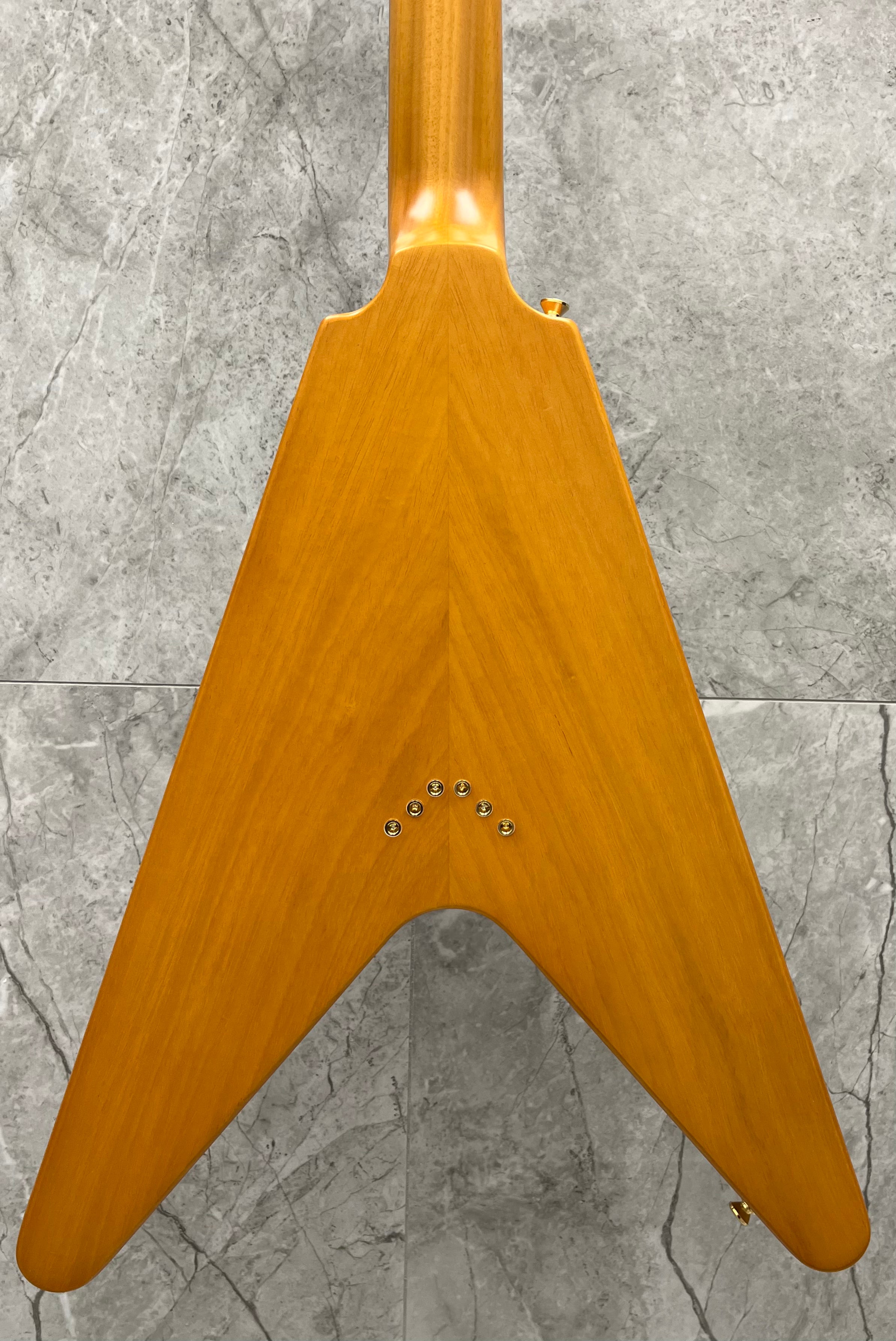 Epiphone Inspired by Gibson Custom Shop 1958 Korina Flying V IGCKFVWANAGH SERIAL NUMBER 23091530342 - 6.0 LBS