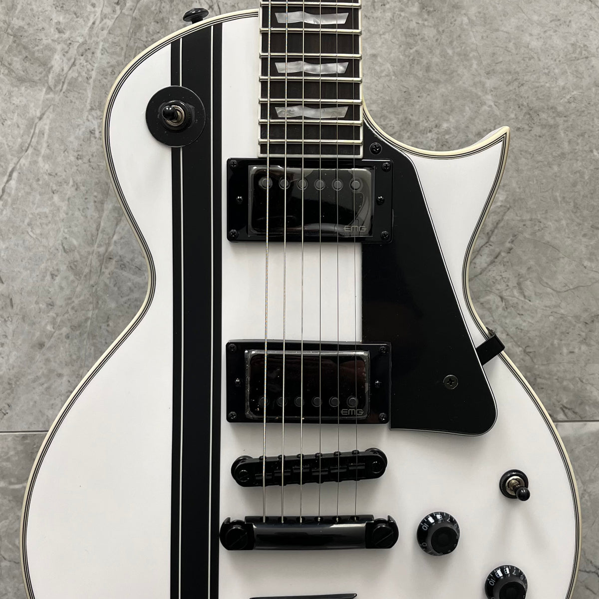ESP LTD James Hetfield Iron Cross Electric Guitar Snow White with