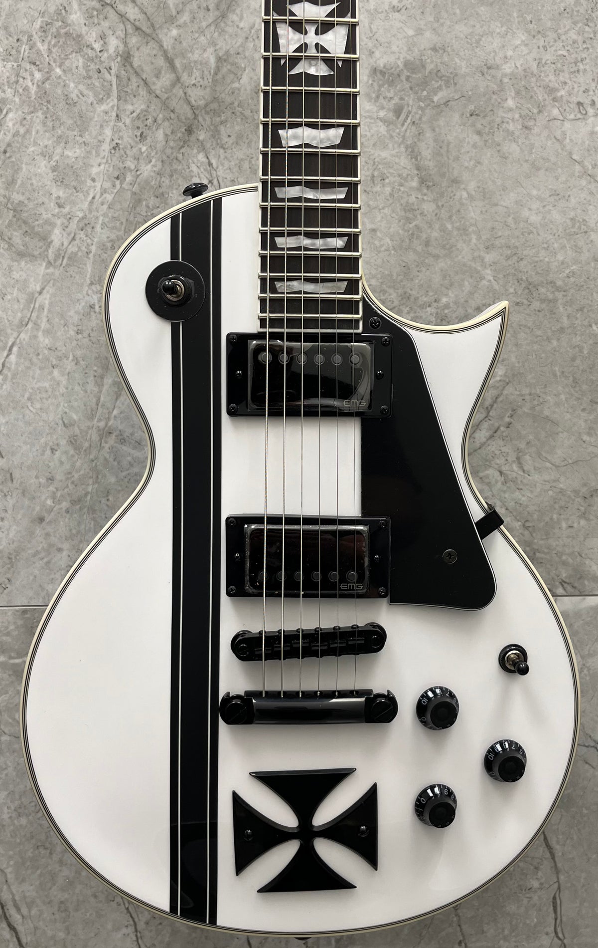ギター ESP LTD Iron cross ESP LTD Iron Cross James Hetfield, Snow White for Sale in