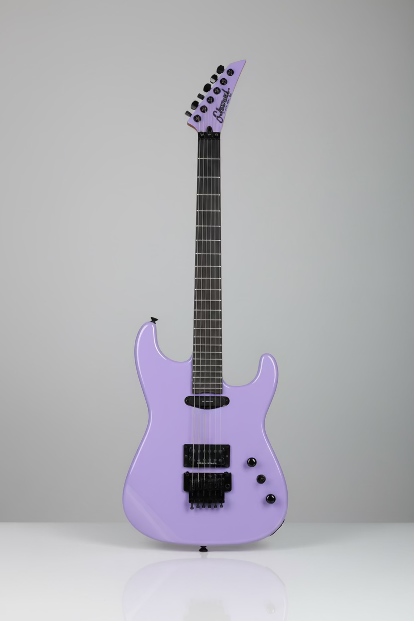 Charvel USA Custom Shop San Dimas HS FR - Lavender Ice with Ebony Fingerboard 2898000022 SERIAL NUMBER UC0267 - 8 LBS 7 OZ