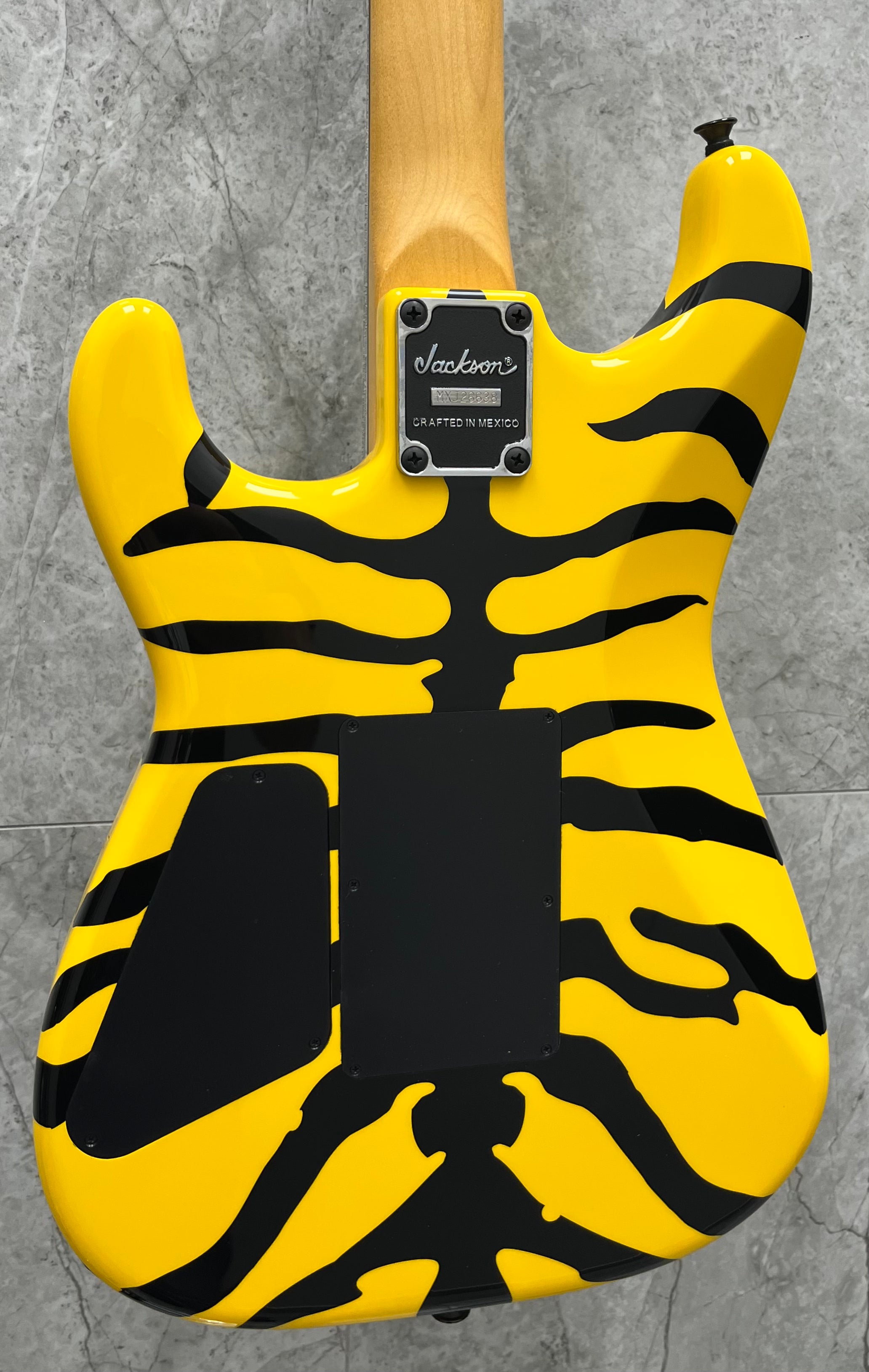 Jackson  Pro Origins 1985 Limited Edition San Dimas SD1 HH FR, Ebony Fingerboard, Yellow Bengal 2910059500 SERIAL NUMBER MXJ26638 - 8 LBS 7 OZ