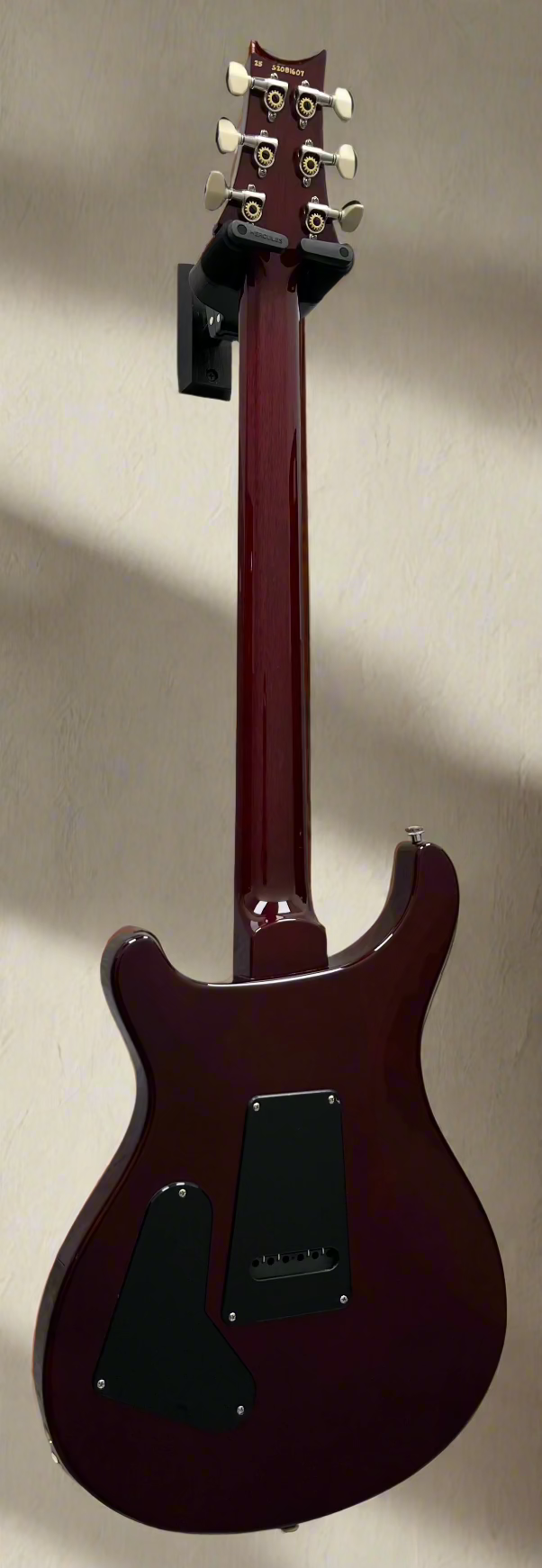 PRS Guitars MADE IN THE USA S2 Custom 24-08 Electric Guitar with Gig Bag - Dark Cherry Sunburst 112819::DS: SERIAL NUMBER 25 S2081607 - 8.0 LBS