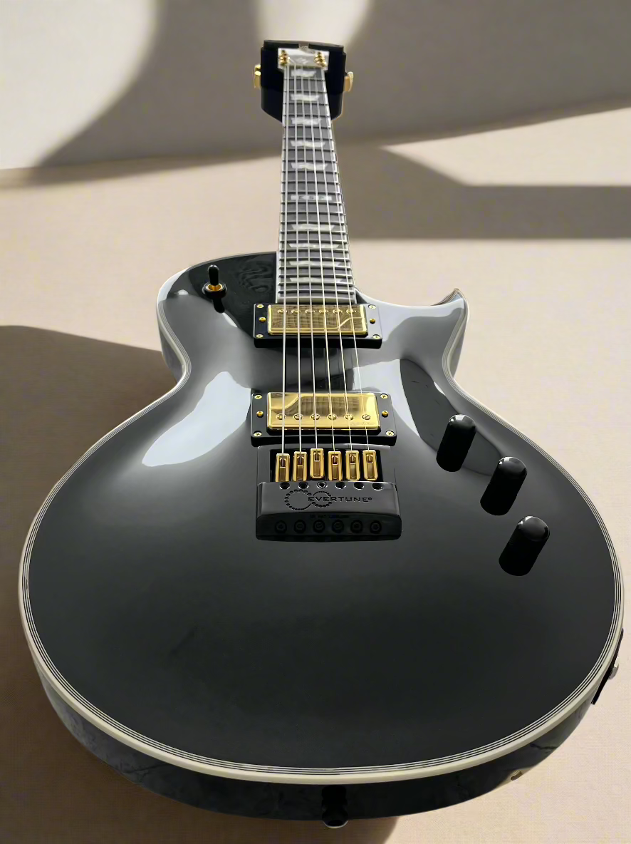 ESP E-II EII MADE IN JAPAN Eclipse Full Thickness Evertune Black EIIECFTETBLK SERIAL NUMBER ES0812233 - 8.4 LBS