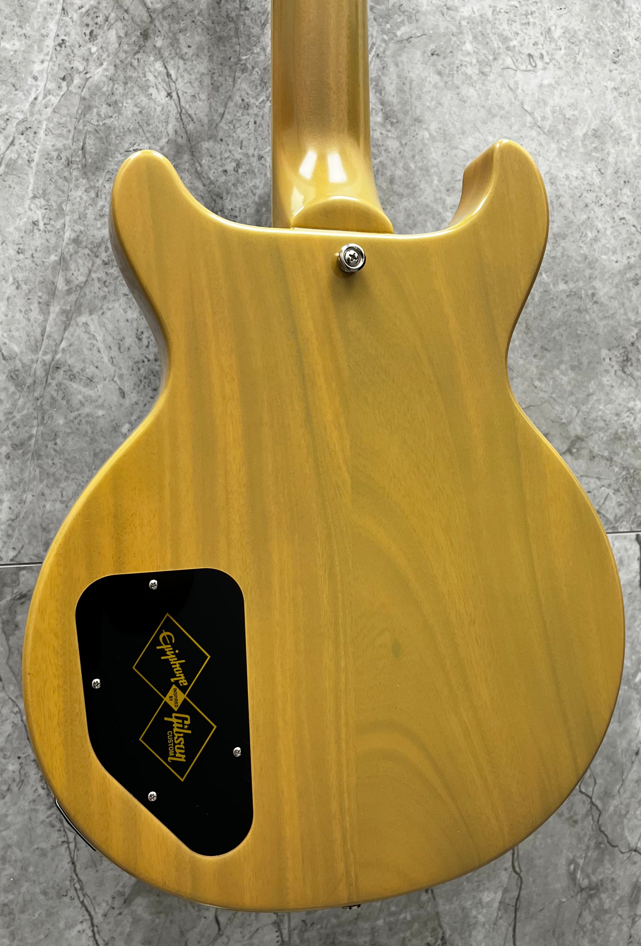 Epiphone 1960 Les Paul Special Double Cut Reissue Electric Guitar with Hardshell Case - TV Yellow ECLSR0TYNH SERIAL NUMBER 25111524777 - 9 LBS 9 OZ